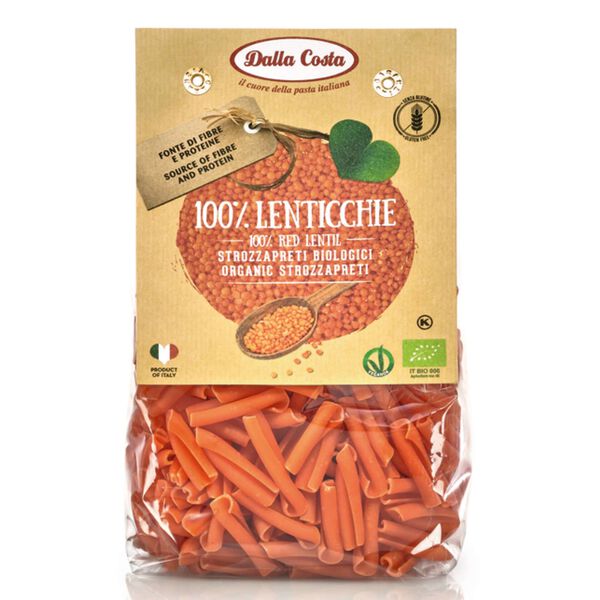 Massa Penne de Lentilhas Vermelhas sem Glúten Dalla Costa