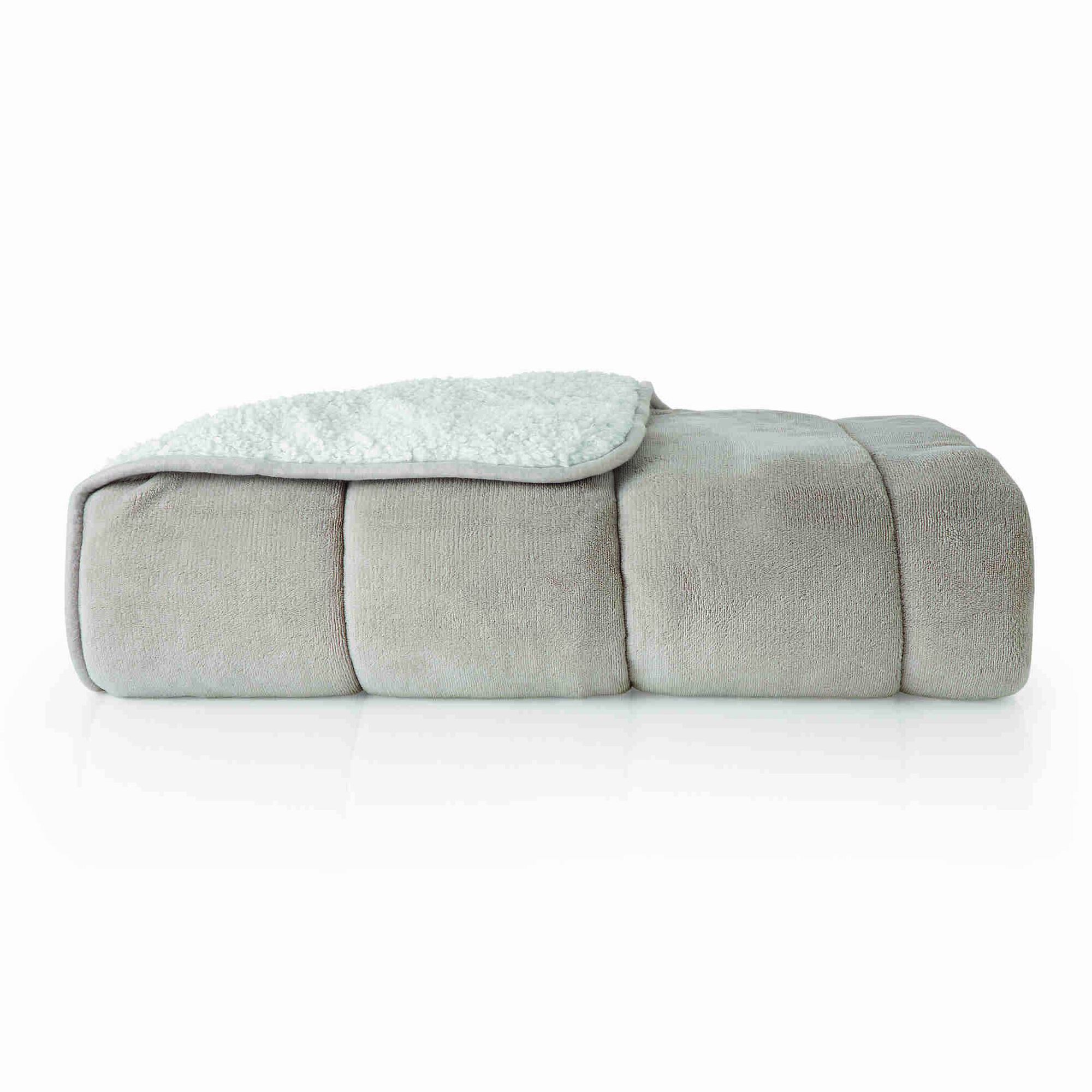 Edred&atilde;o Coral Borreguito 200x220cm Cinza