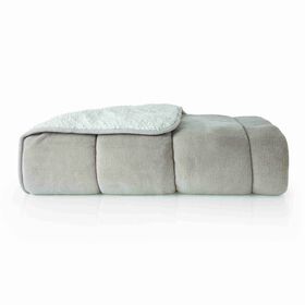 Edred&atilde;o Coral Borreguito 200x220cm Cinza Kasa