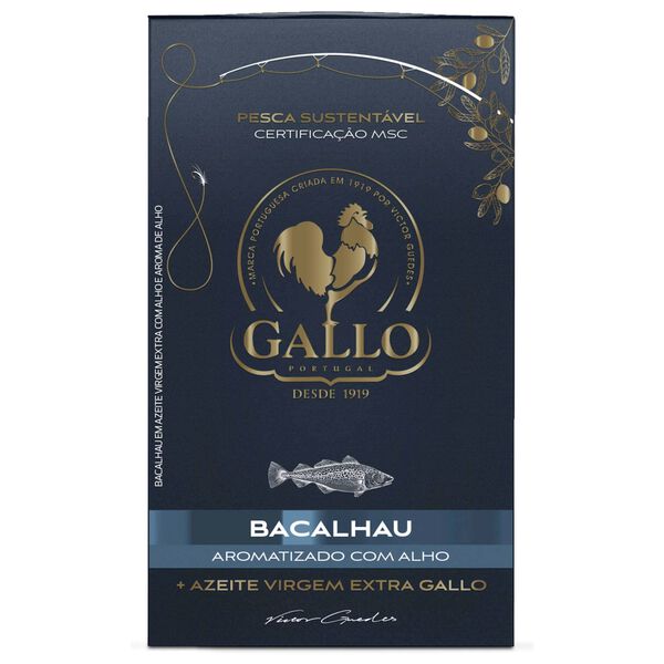 Bacalhau com Alho em Azeite Virgem Extra Gallo