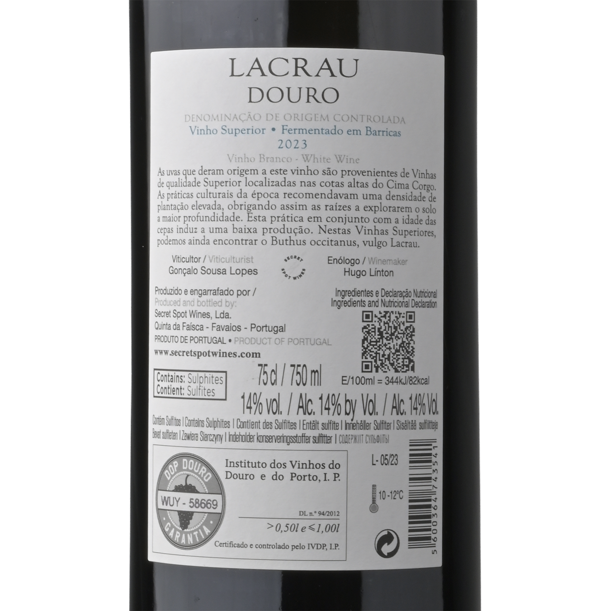 Lacrau Aroma Superior Douro Vinho Branco