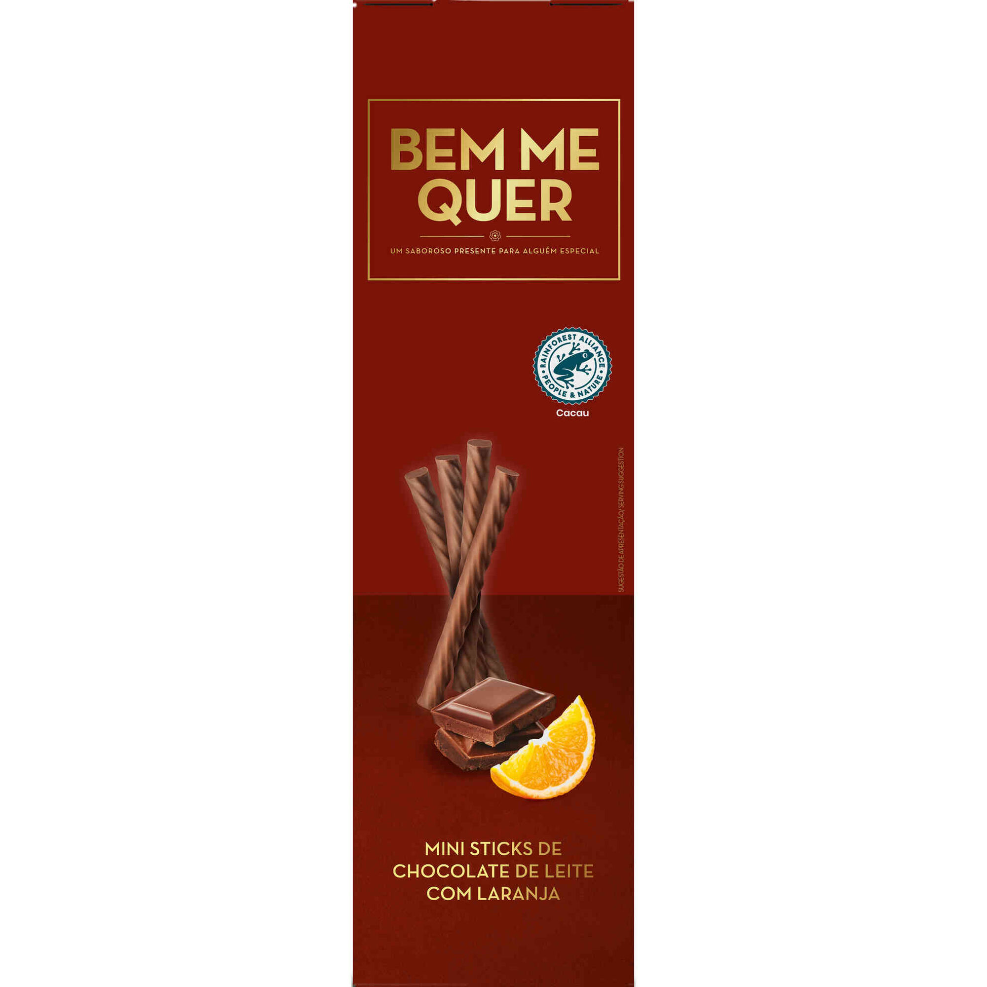Chocolate de Leite com Laranja Mini Sticks
