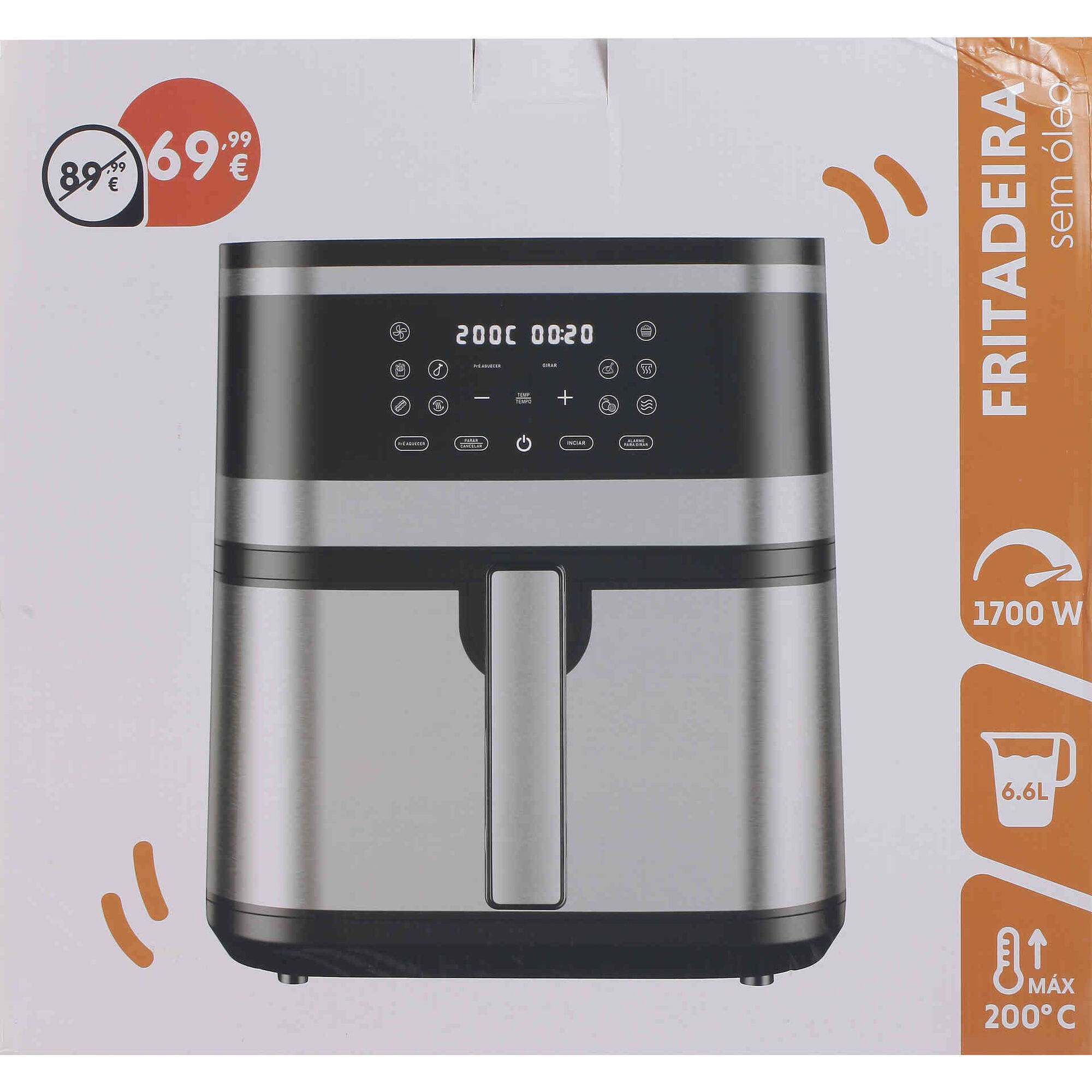 Fritadeira sem &Oacute;leo 7L 1700W Bazar&atilde;o