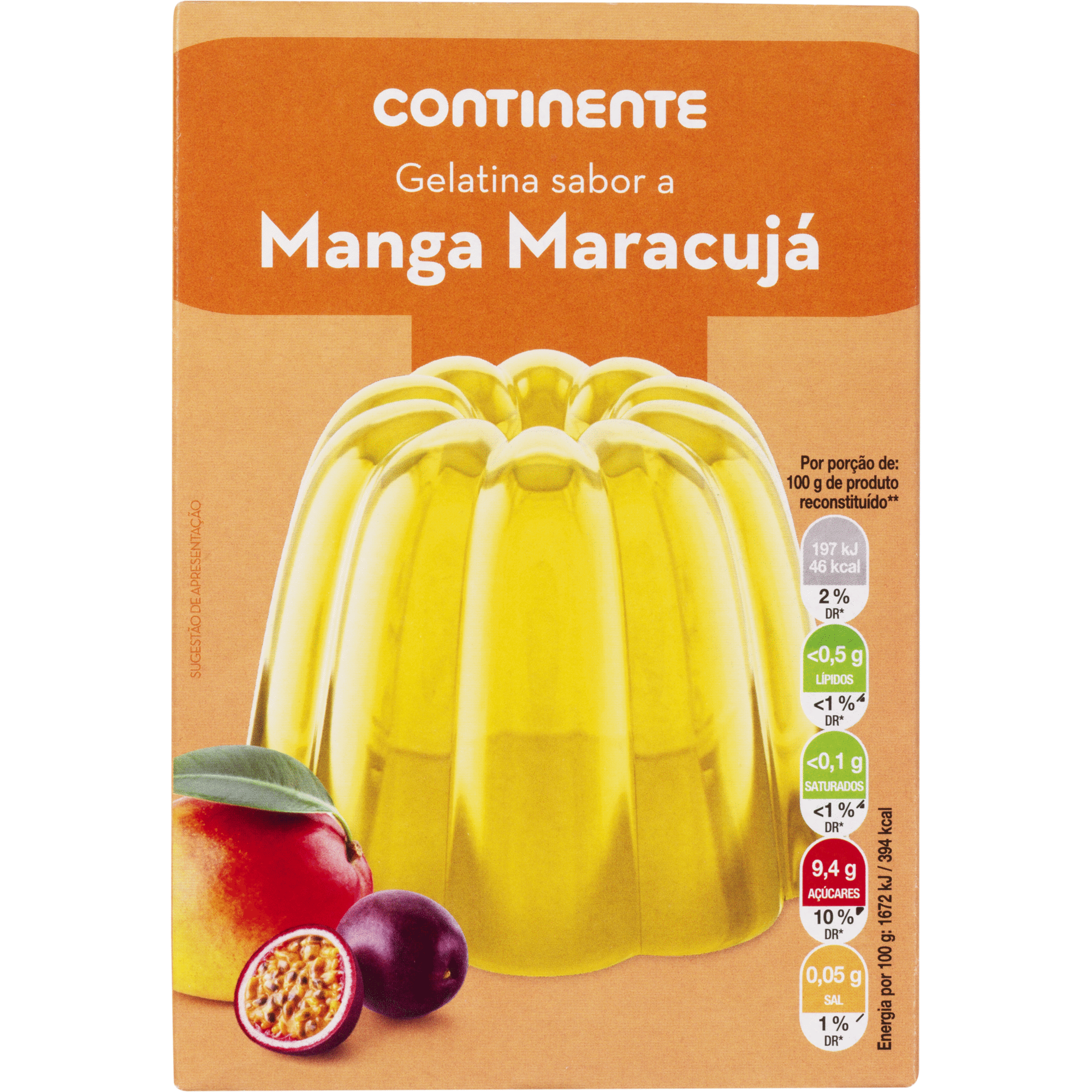 Gelatina em Pó Manga Maracujá