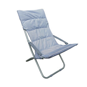 Cadeira Acolchoada Cinza Habana