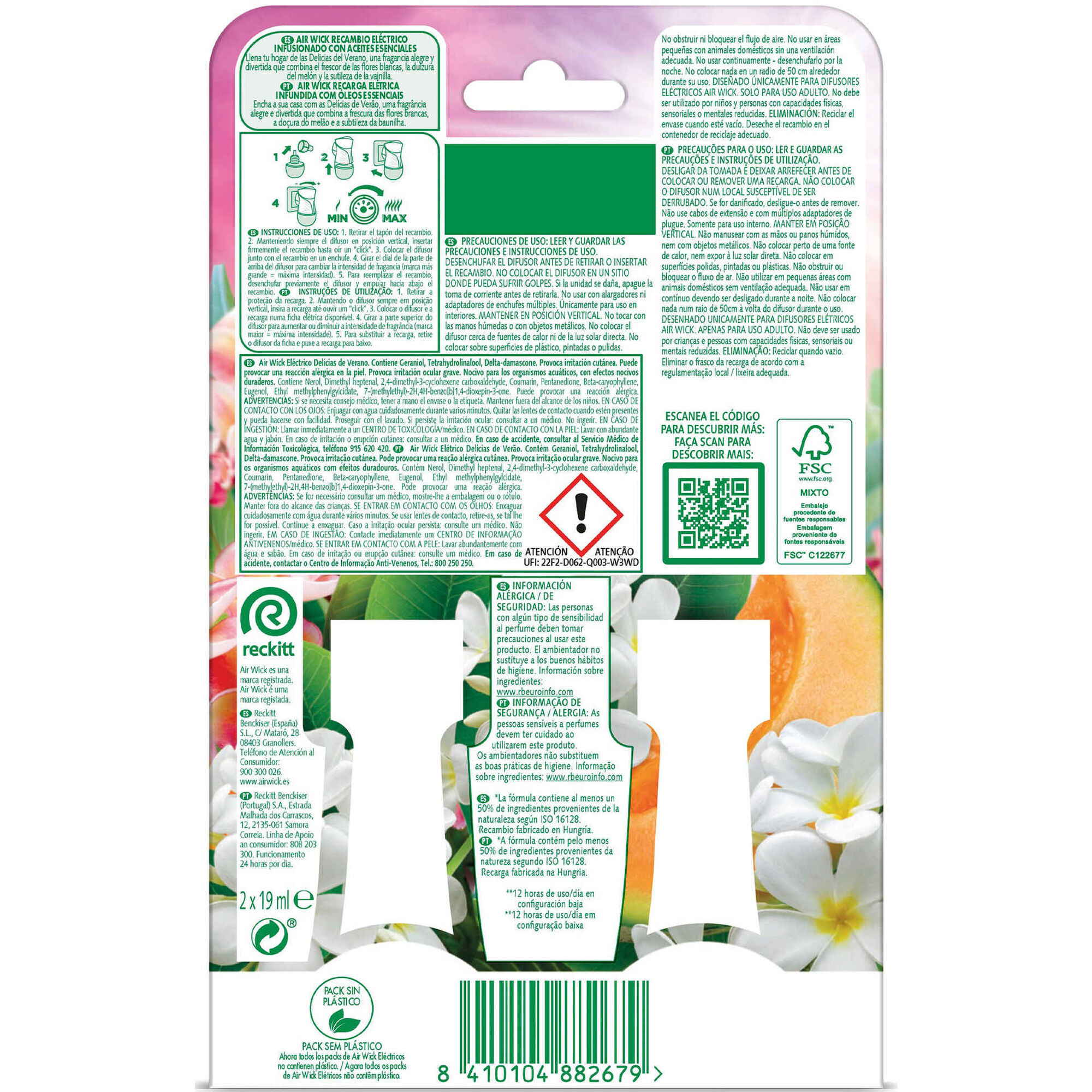 Ambientador Recarga Elétrico Delícias de Verão Duo