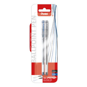 Esfer&oacute;grafica BK77 Blister de Tinta Preta e Azul Pentel