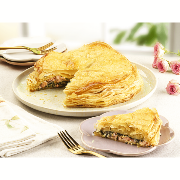 Empada Folhada de Salmão e Espinafres Cozinha Continente (Entregas para a Páscoa)