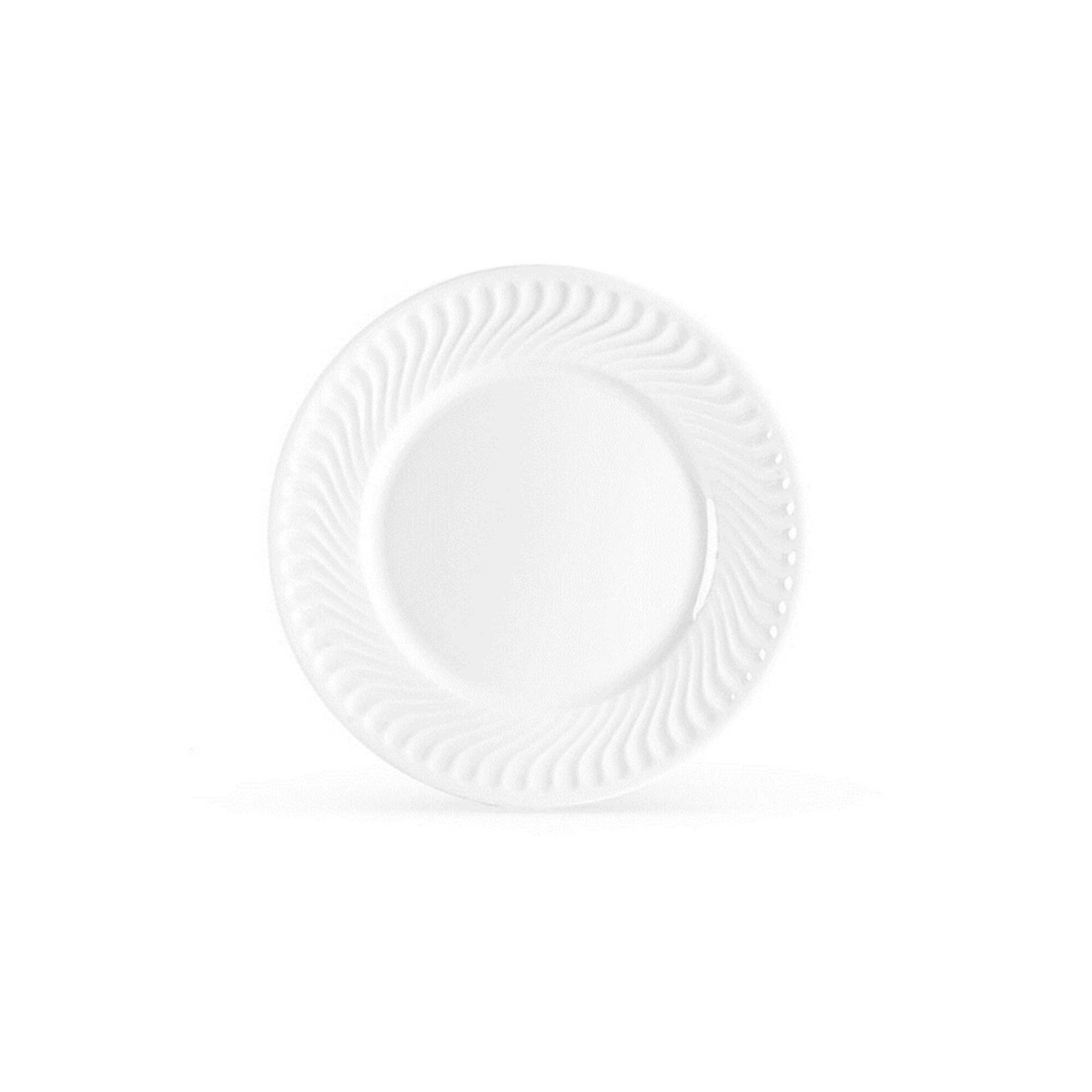 Prato Sobremesa 22cm Branco Sagres