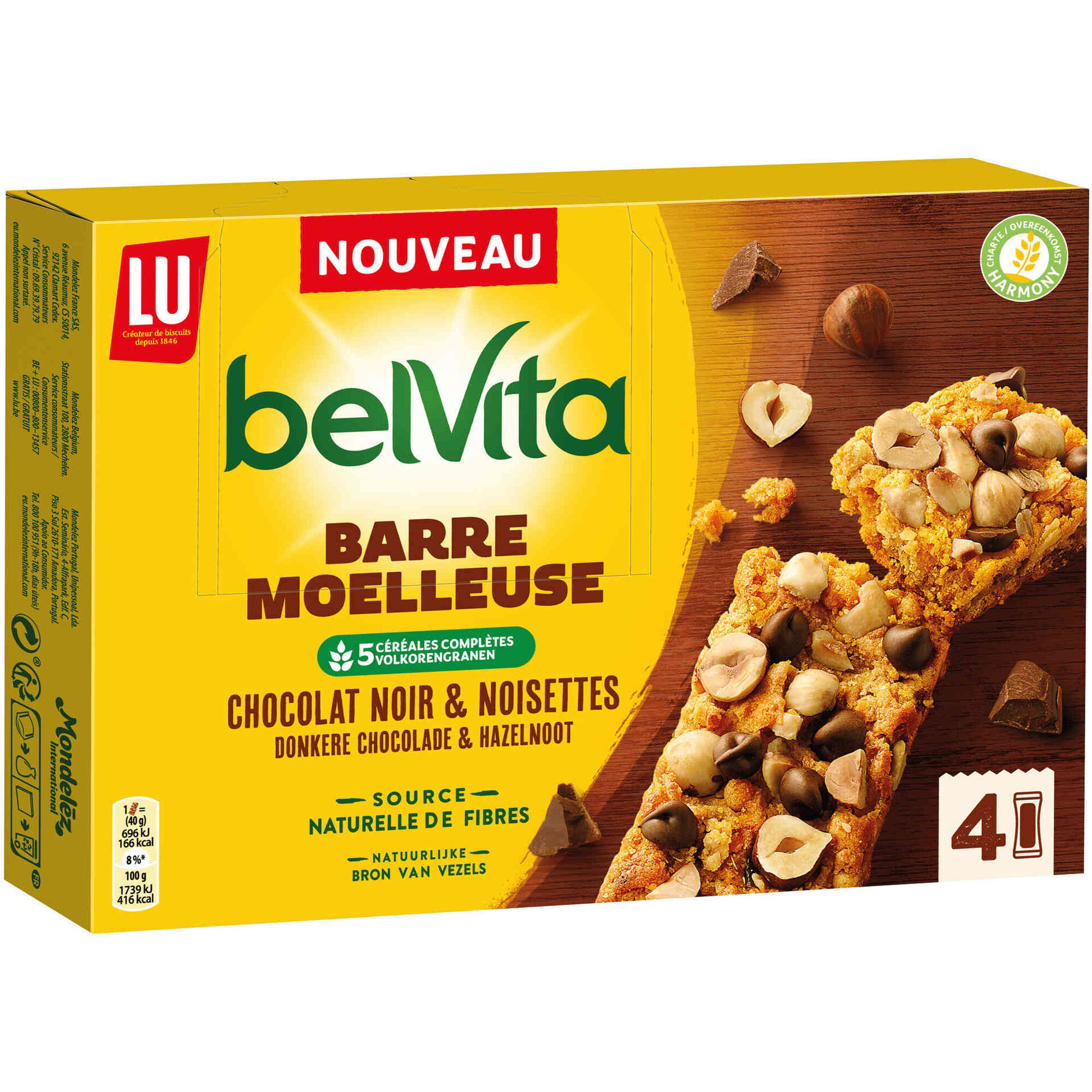 Barras de Cereais de Chocolate e Avelãs Barras de Cereais de Chocolate e Avelãs