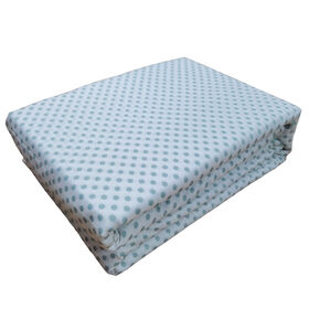 Conjunto Capa Edred&atilde;o Microfibra 160x220cm Pintas Azuis Kasa