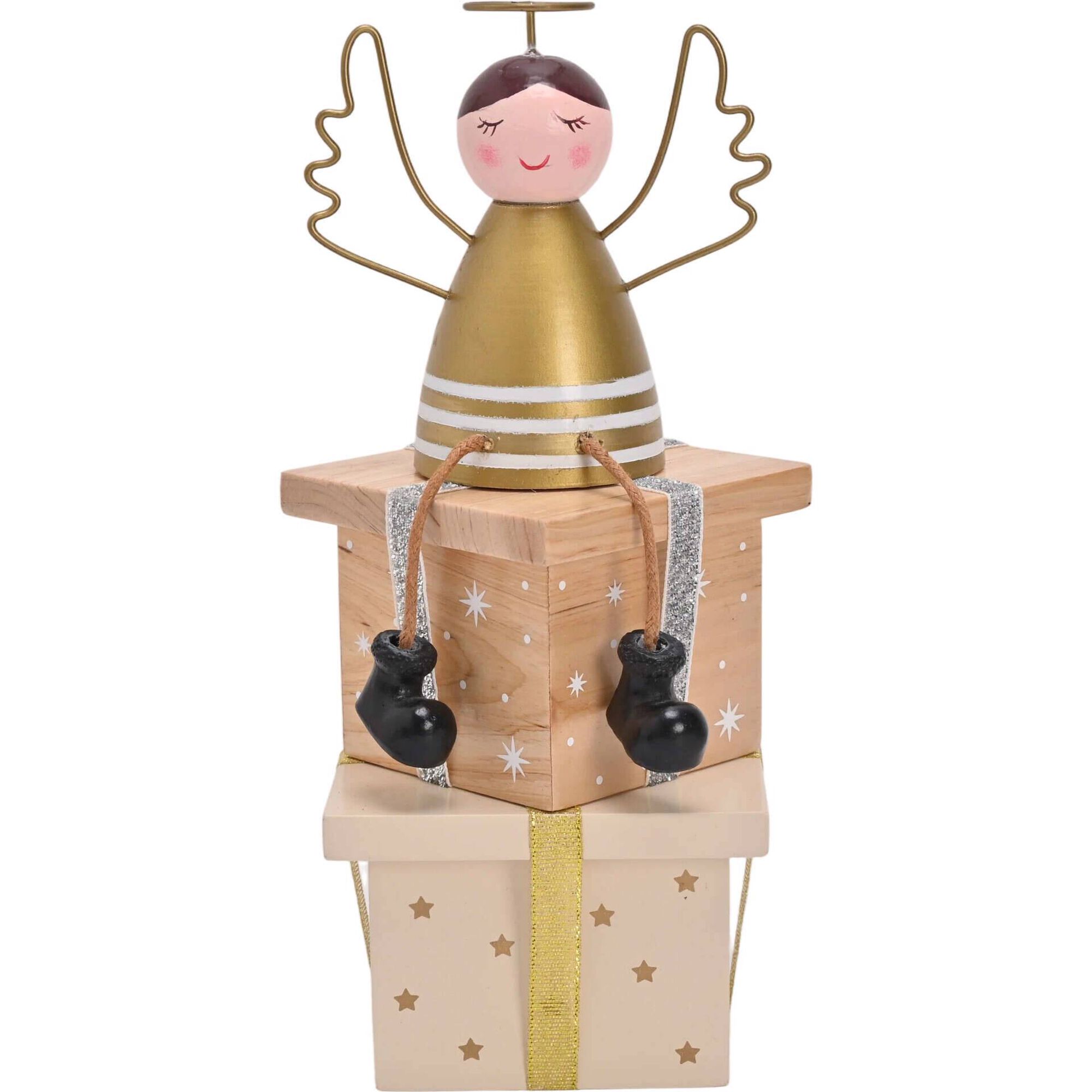 Anjo Decorativo com Presentes Kasa
