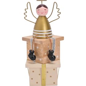 Anjo Decorativo com Presentes Kasa
