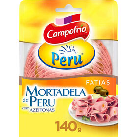 Mortadela de Peru com Azeitonas Fatiada