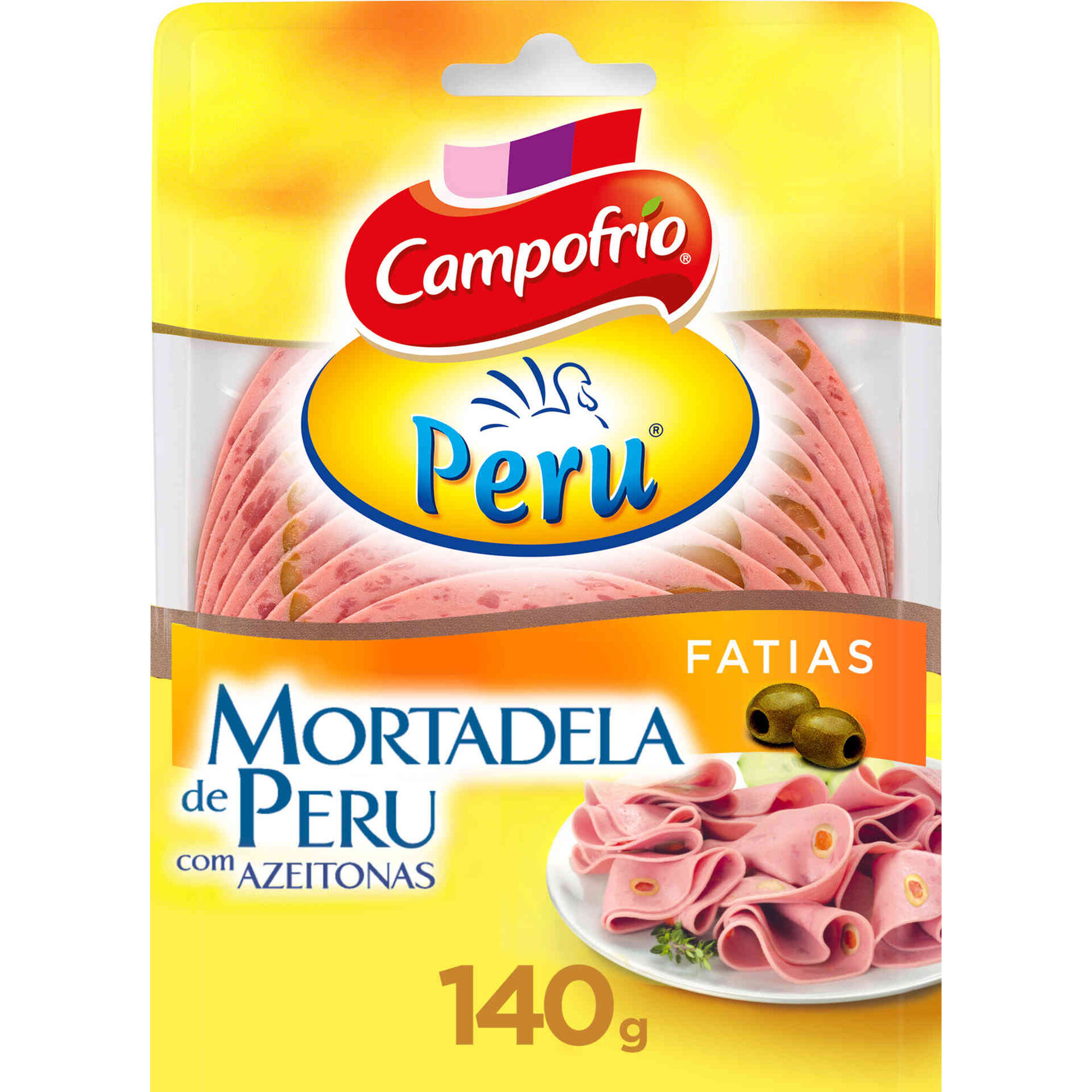 Mortadela de Peru com Azeitonas Fatiada Mortadela de Peru com Azeitonas Fatiada