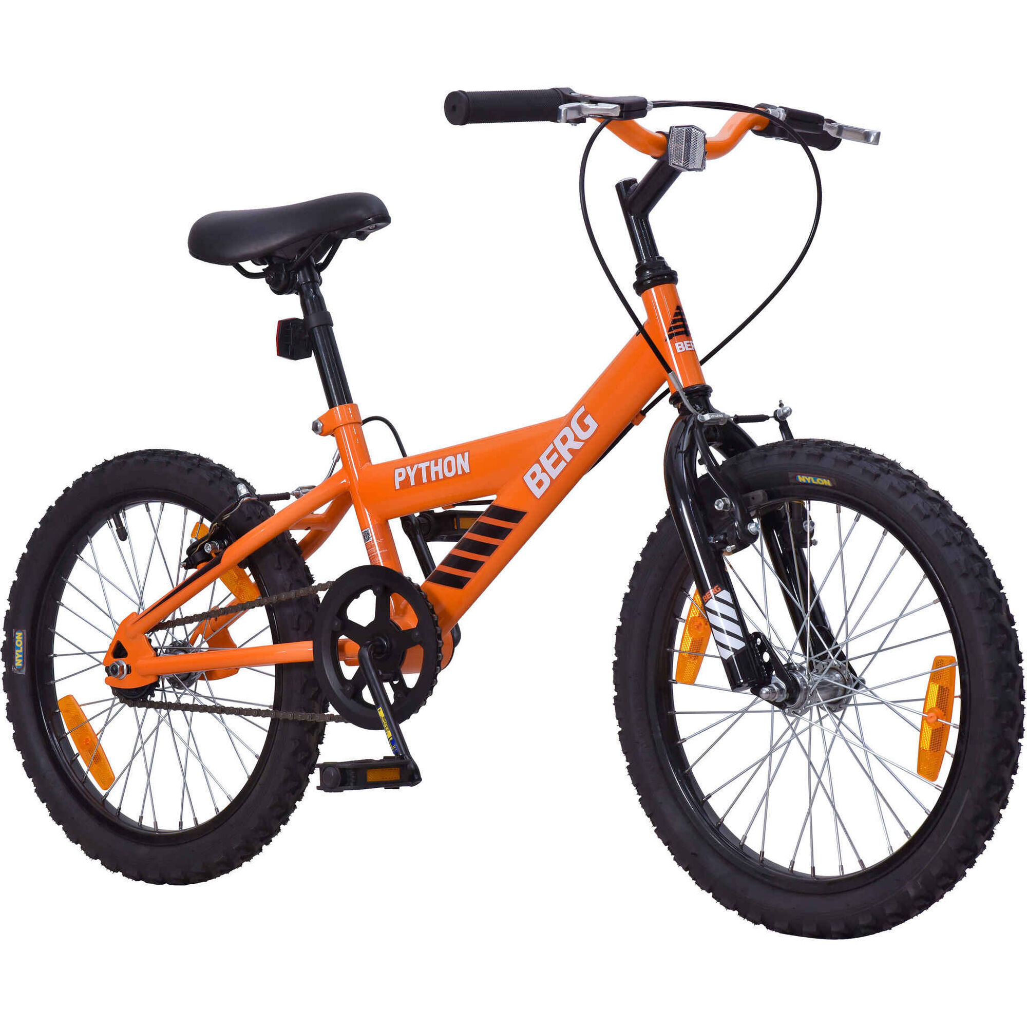 Bicicleta de Crian&ccedil;a Python Roda 18'' 6-8 Anos Laranja Berg