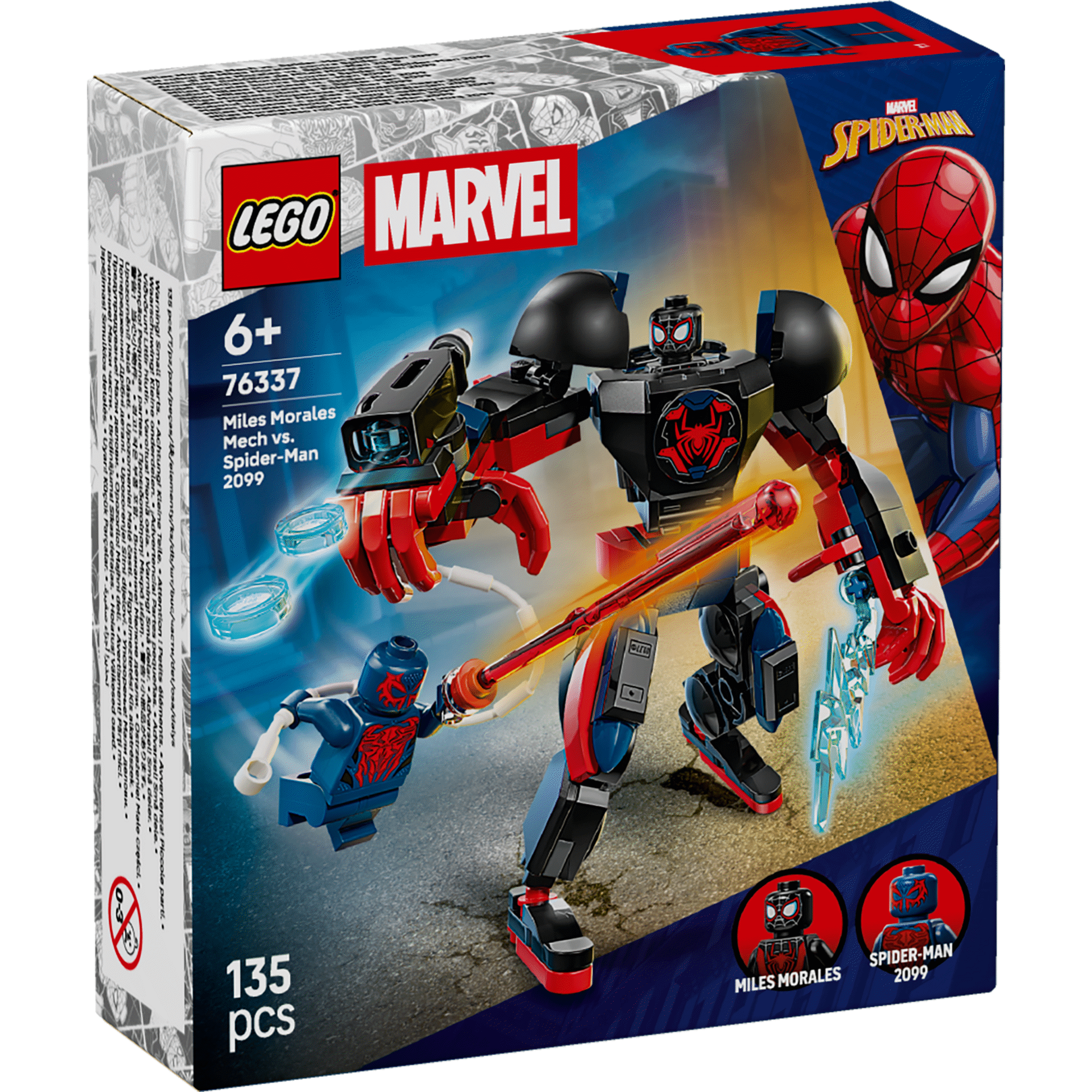 LEGO Marvel - Rob&ocirc; do Miles Morales contra Spider-Man 2099 - 76337