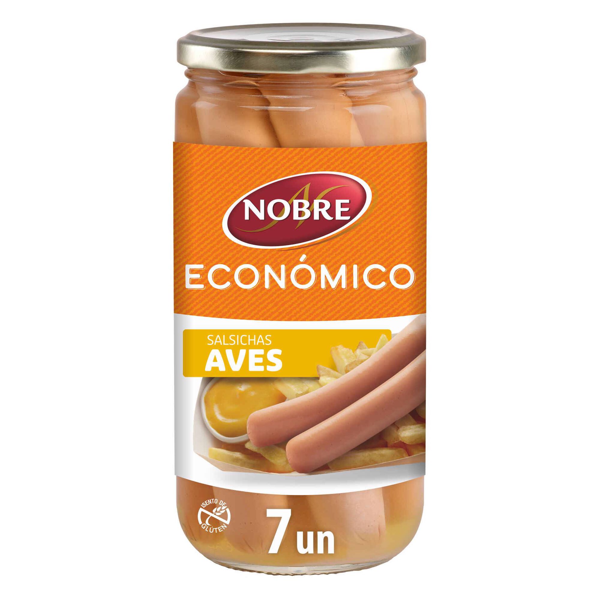 Salsichas de Aves Frasco 7 un