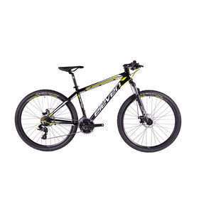 Bicicleta Adulto Pro Roda 27,5'' 21V Preta e Amarela Tamanho S