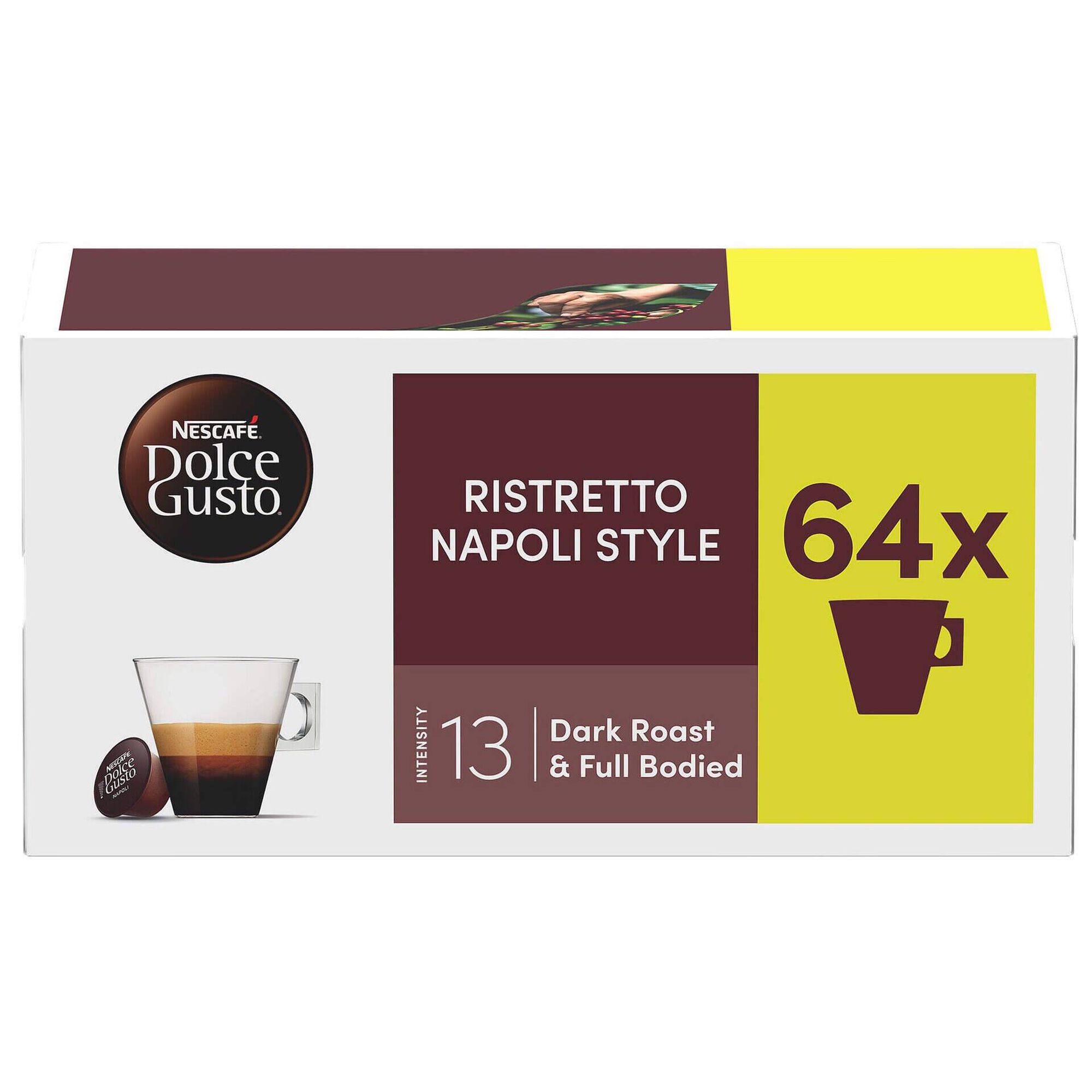 C&aacute;psulas de Caf&eacute; Ristretto Napoli Style Int 13 Nescaf&eacute; Dolce Gusto