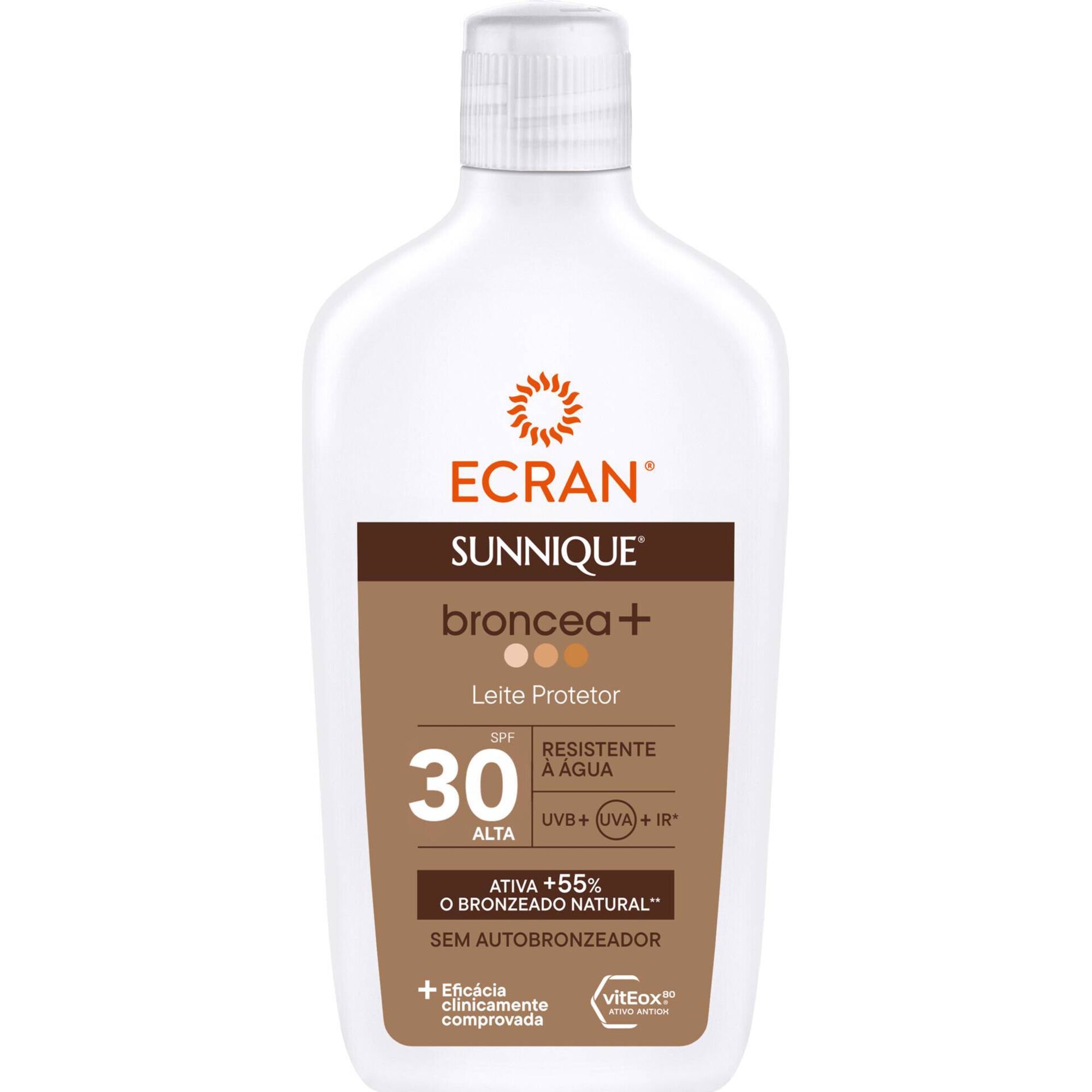 Protetor Solar Lo&ccedil;&atilde;o Broncea+ FPS 30 Ecran