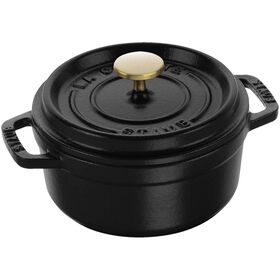 Ca&ccedil;arola Redondo Ferro Fundido 14cm Preta Staub
