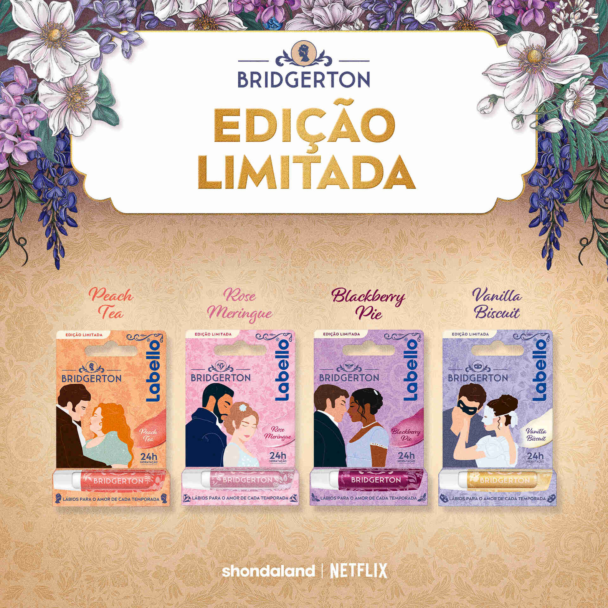 Batom Bridgerton Peach Tea Labello