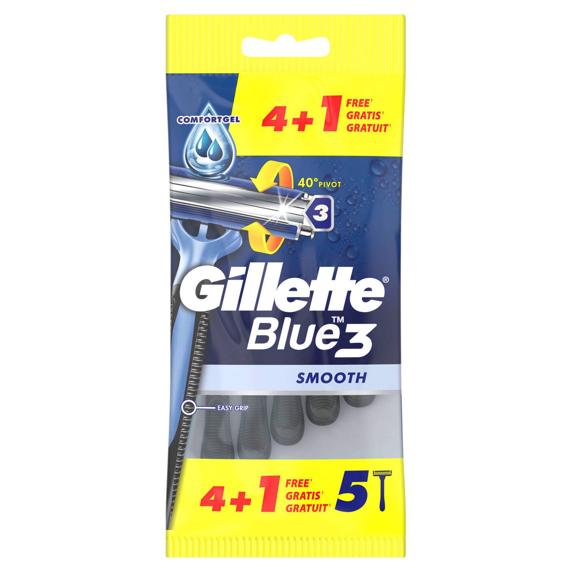 Lâminas Descartáveis Blue 3 Smooth