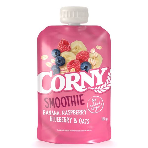 Saqueta Banana, Framboesa, Mirtilo e Aveia Corny