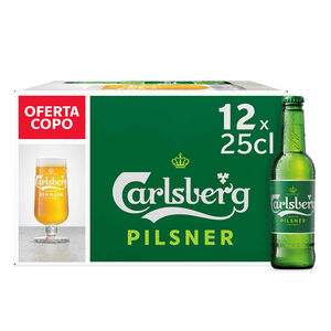 Cerveja com Álcool com Copo Carlsberg