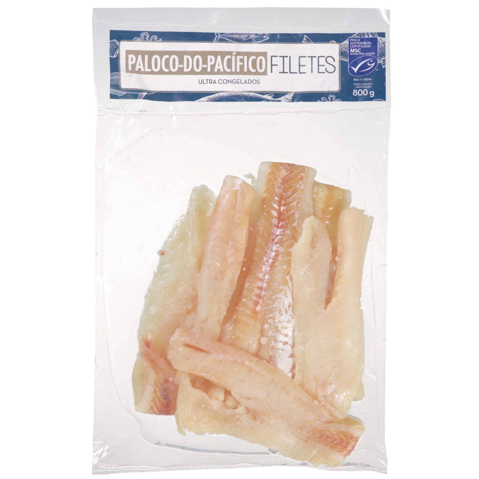 Filetes de Paloco do Pacífico Ultracongelado