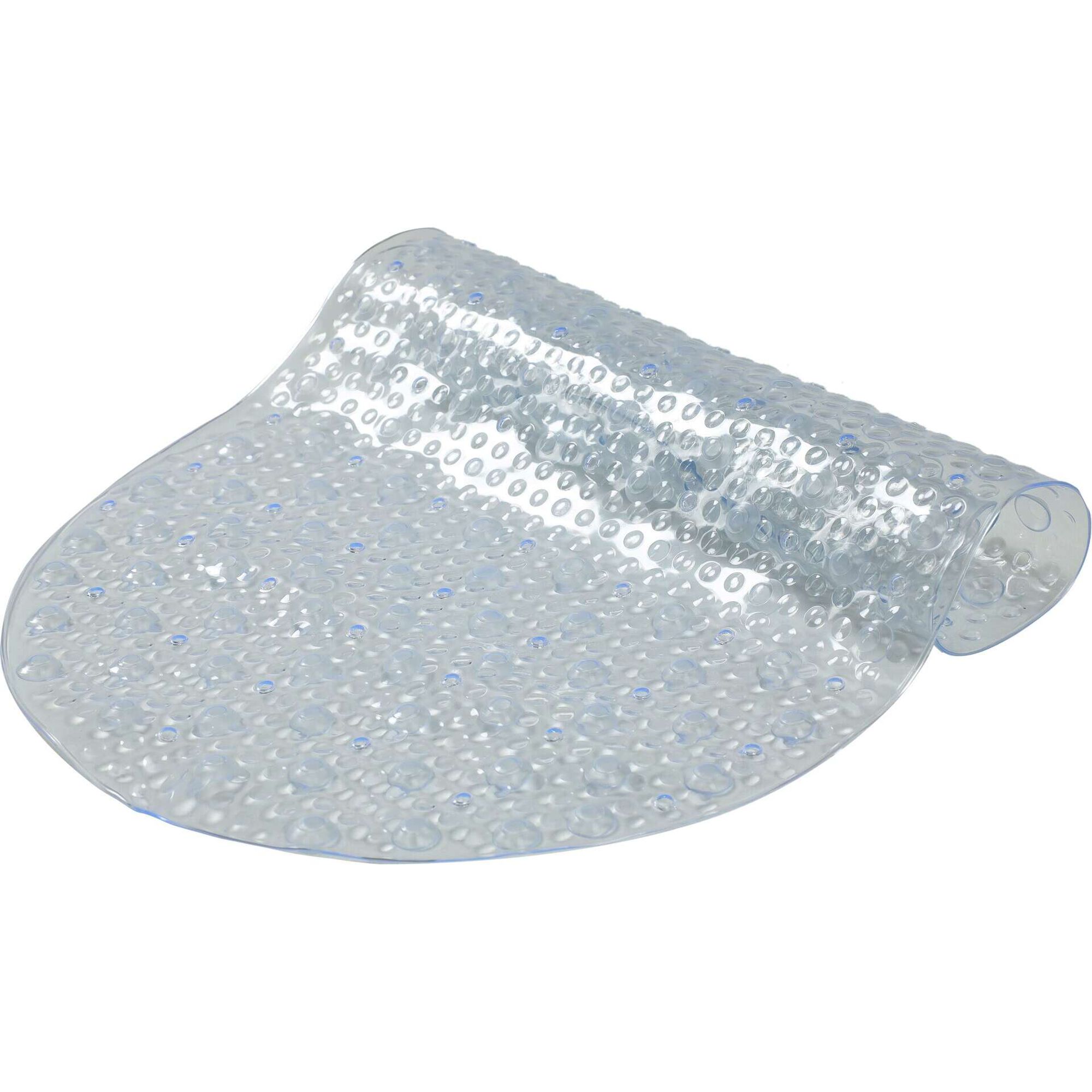 Tapete Banheira PVC Oval 69x39cm Transparente
