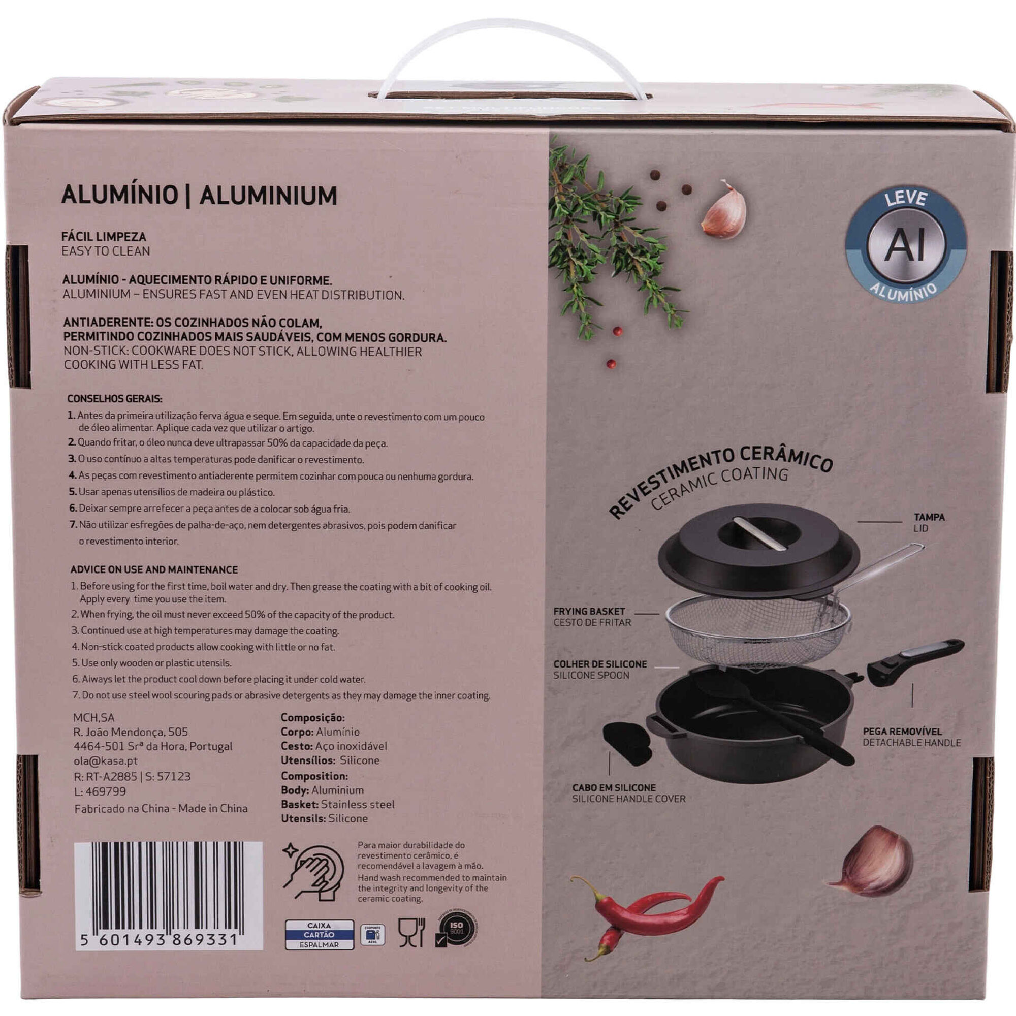 Set Multifun&ccedil;&otilde;es 10 em 1 Omnicook Preto Kasa