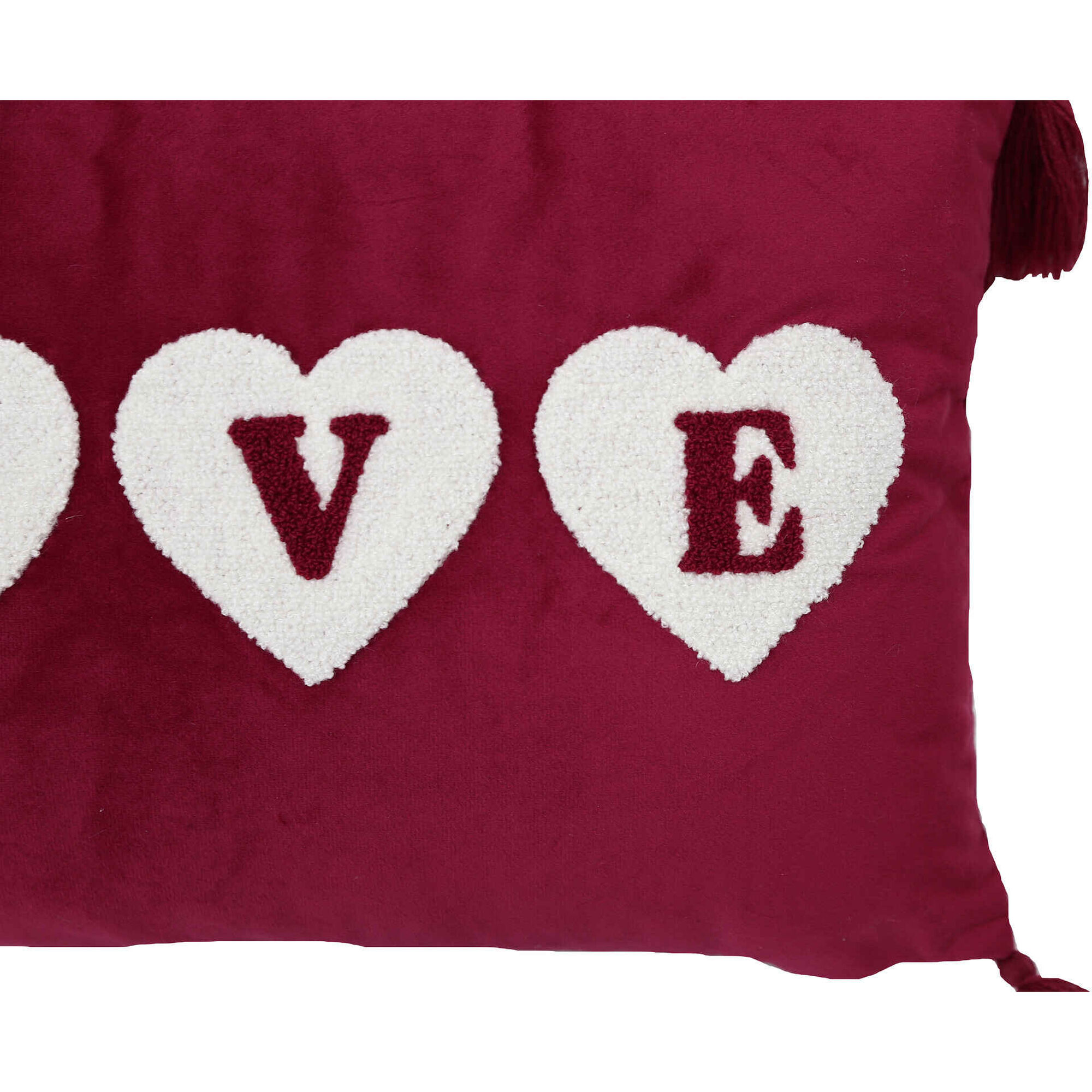 Almofada 50x30cm Love Vermelha Kasa