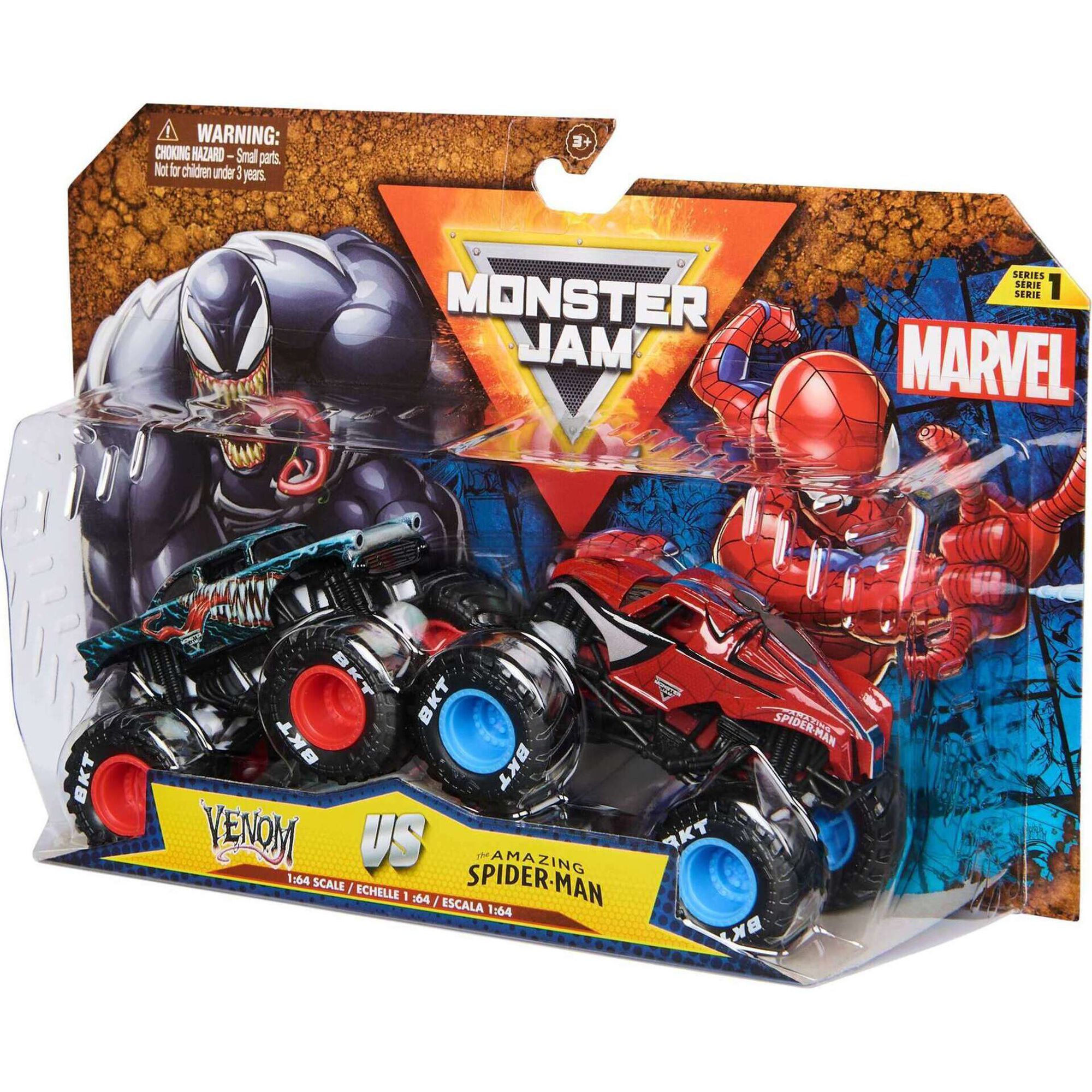 Veiculos Marvel Spider-man vs Venom 1:64 (Pack 2)