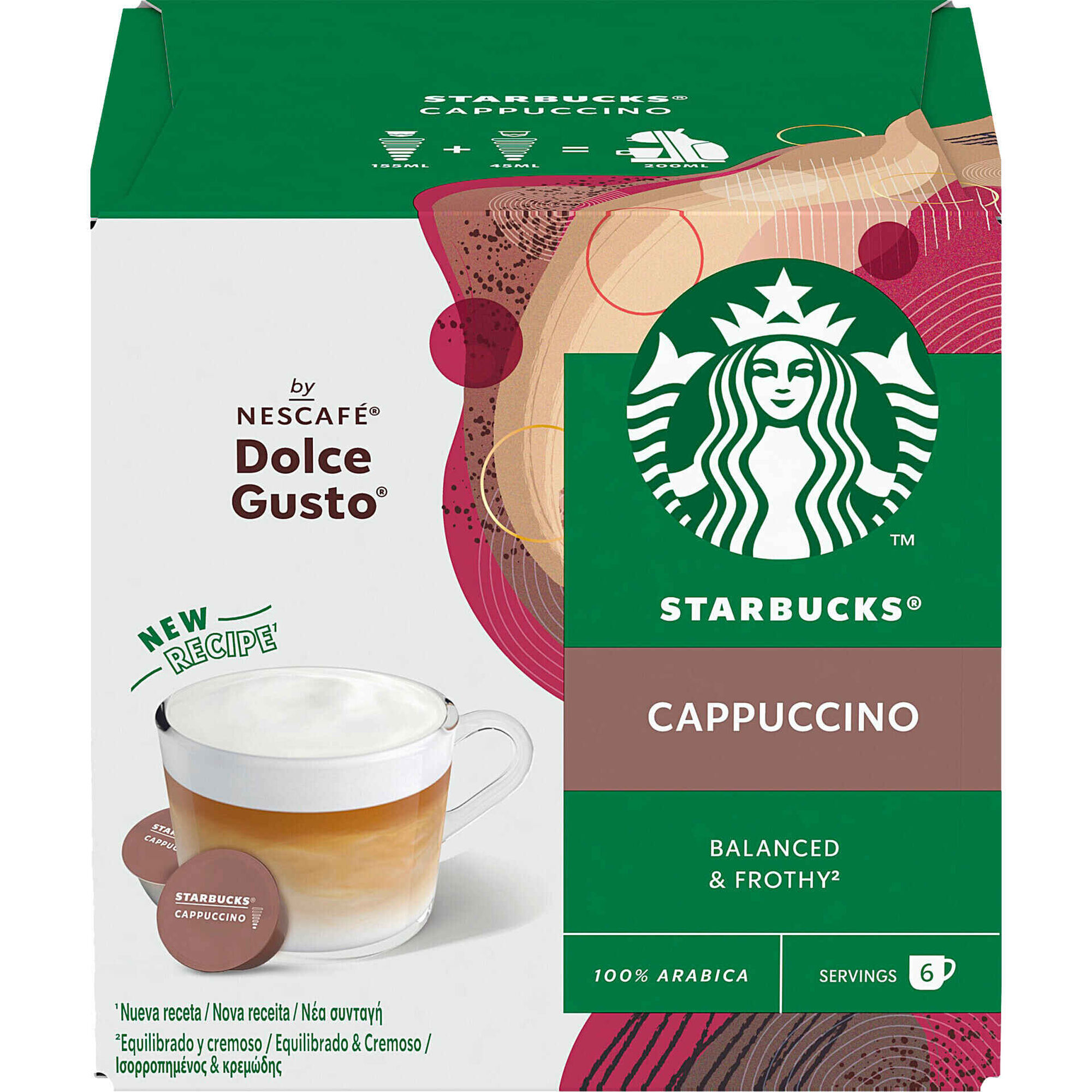 C&aacute;psulas de Caf&eacute; Cappuccino Starbucks