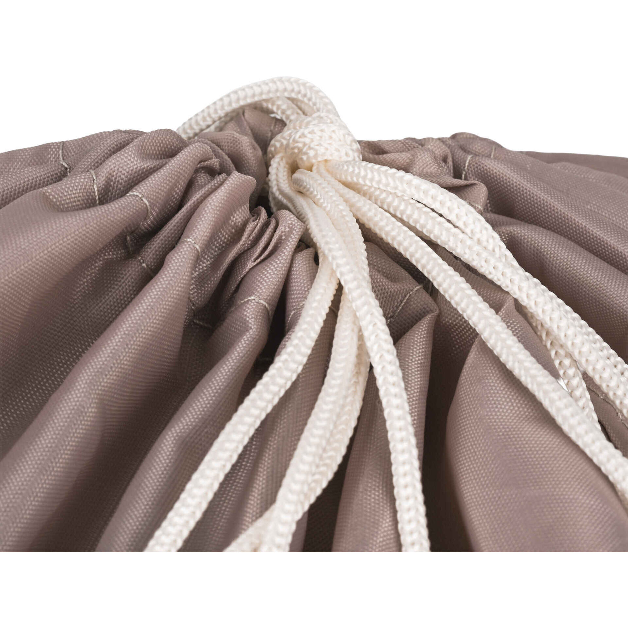 Cesto Roupa Transport&aacute;vel Tecido Cinza Kasa