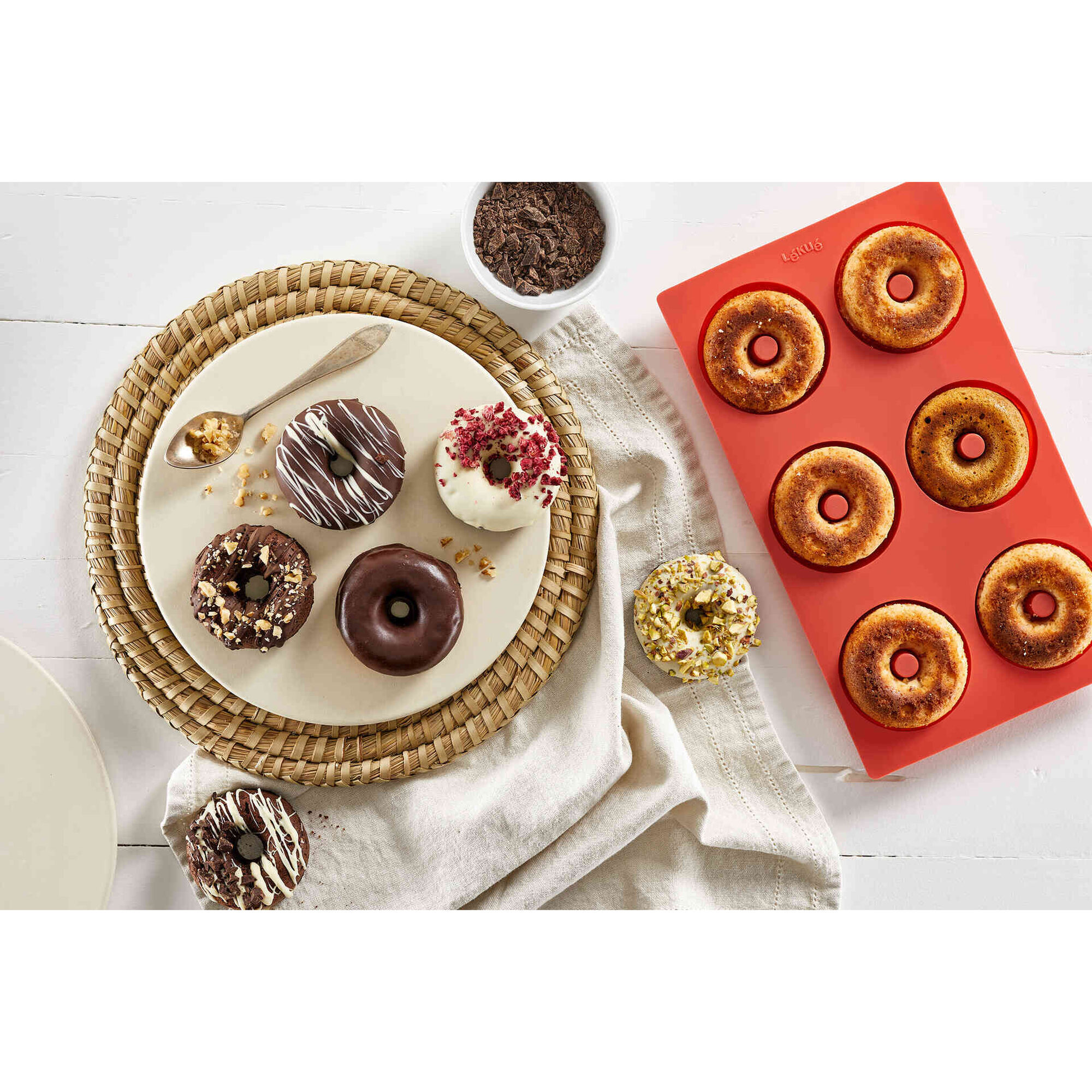 Forma de Donuts Silicone L&eacute;ku&eacute;