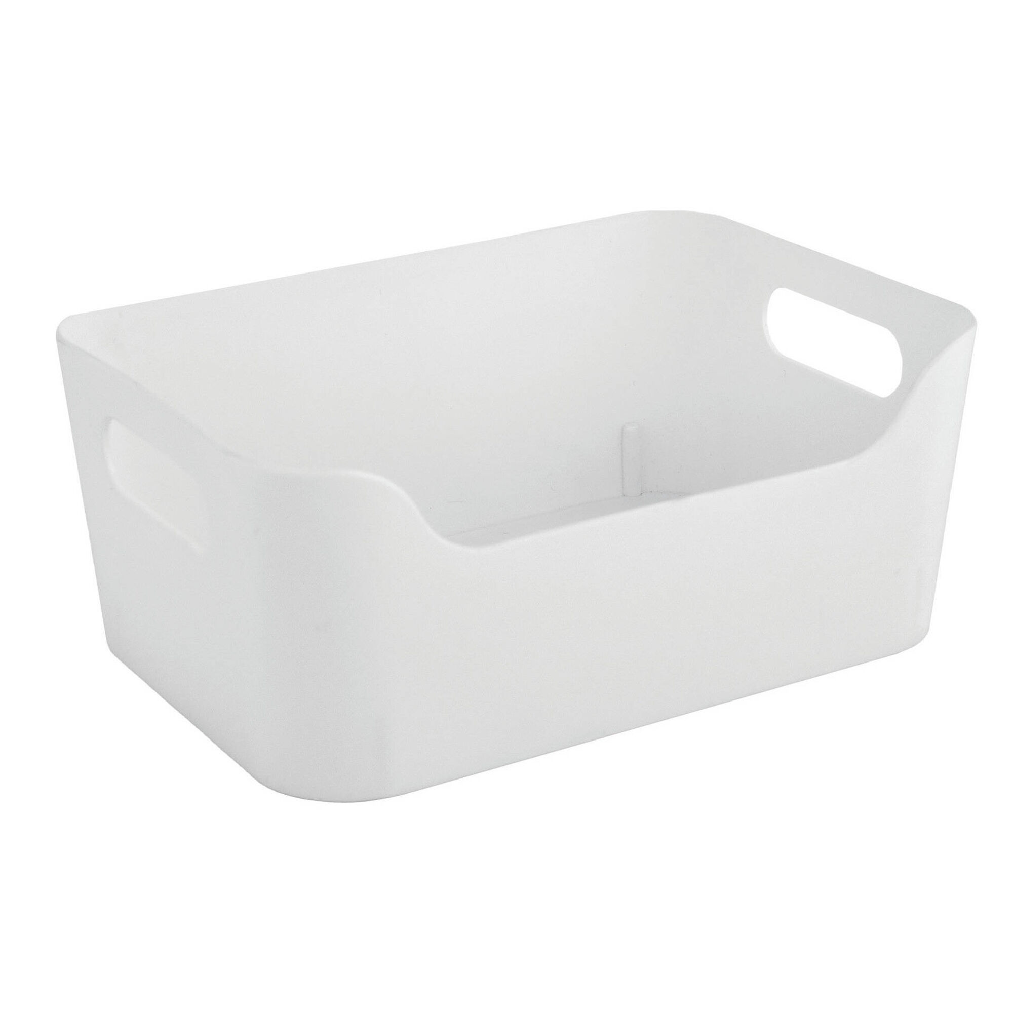 Cesto Arrumação Plástico 2,2L Branco