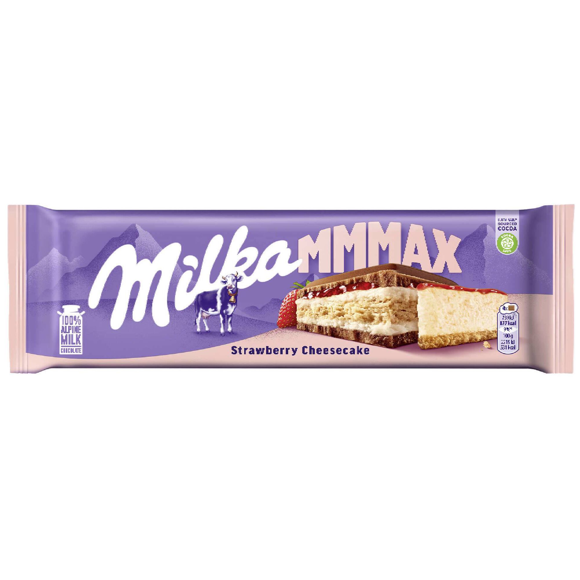 Tablete de Chocolate com Cheesecake de Morango
