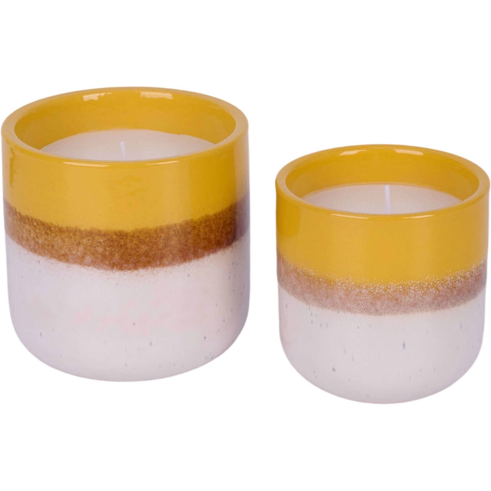 Vela em Copo Degradée 550g Amarelo