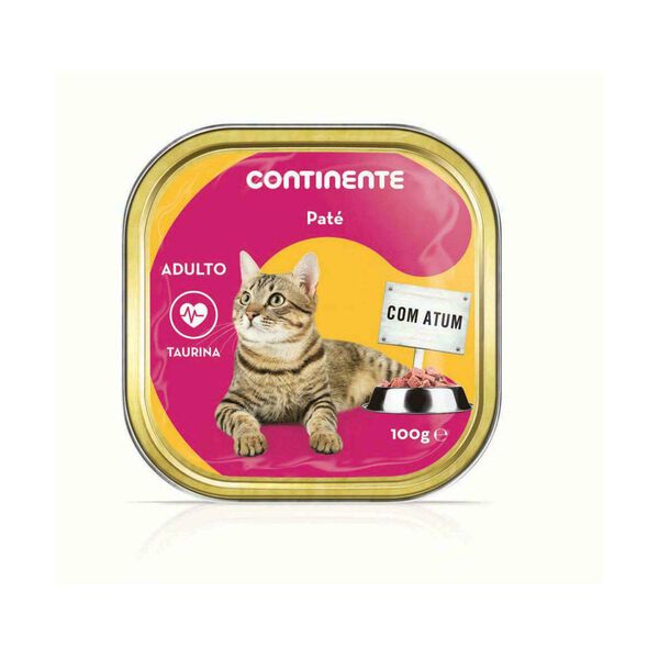 Comida Húmida para Gato Adulto Patê Atum Terrina Continente