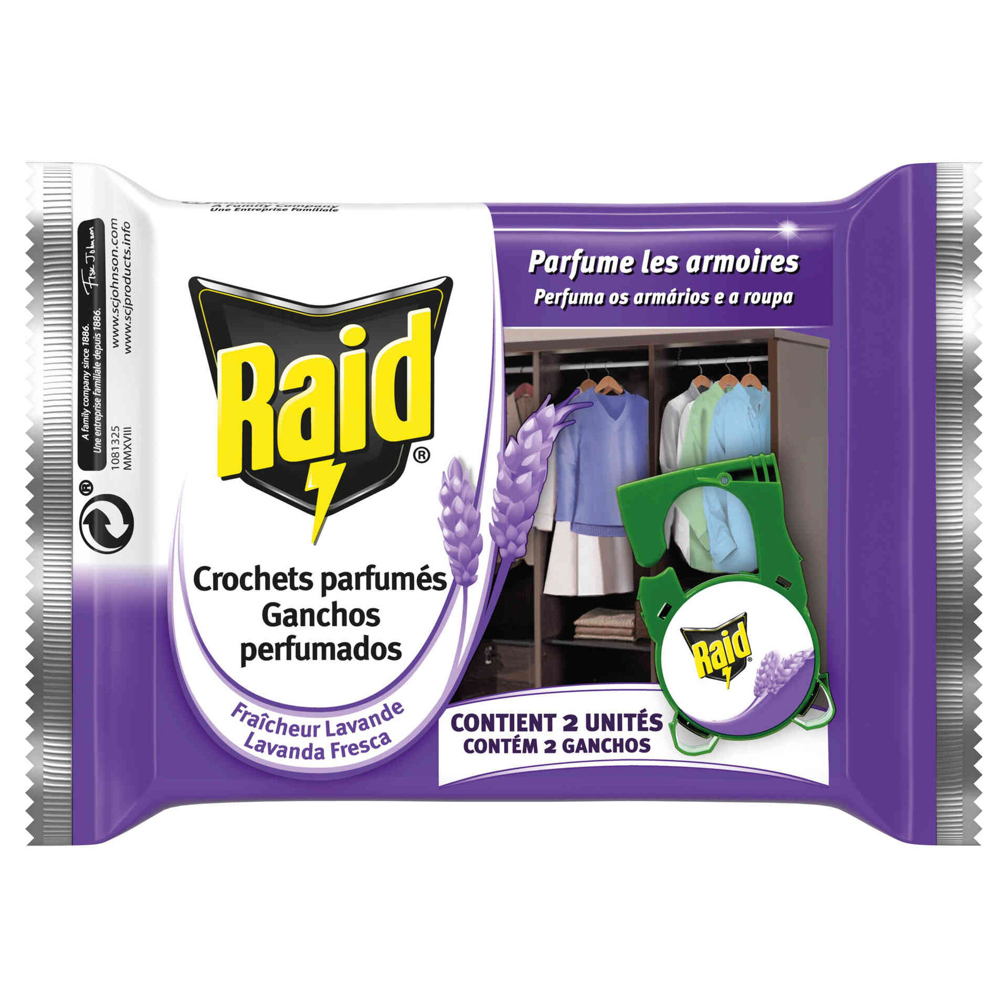 Inseticida Anti-Traça Ganchos Perfume Lavanda