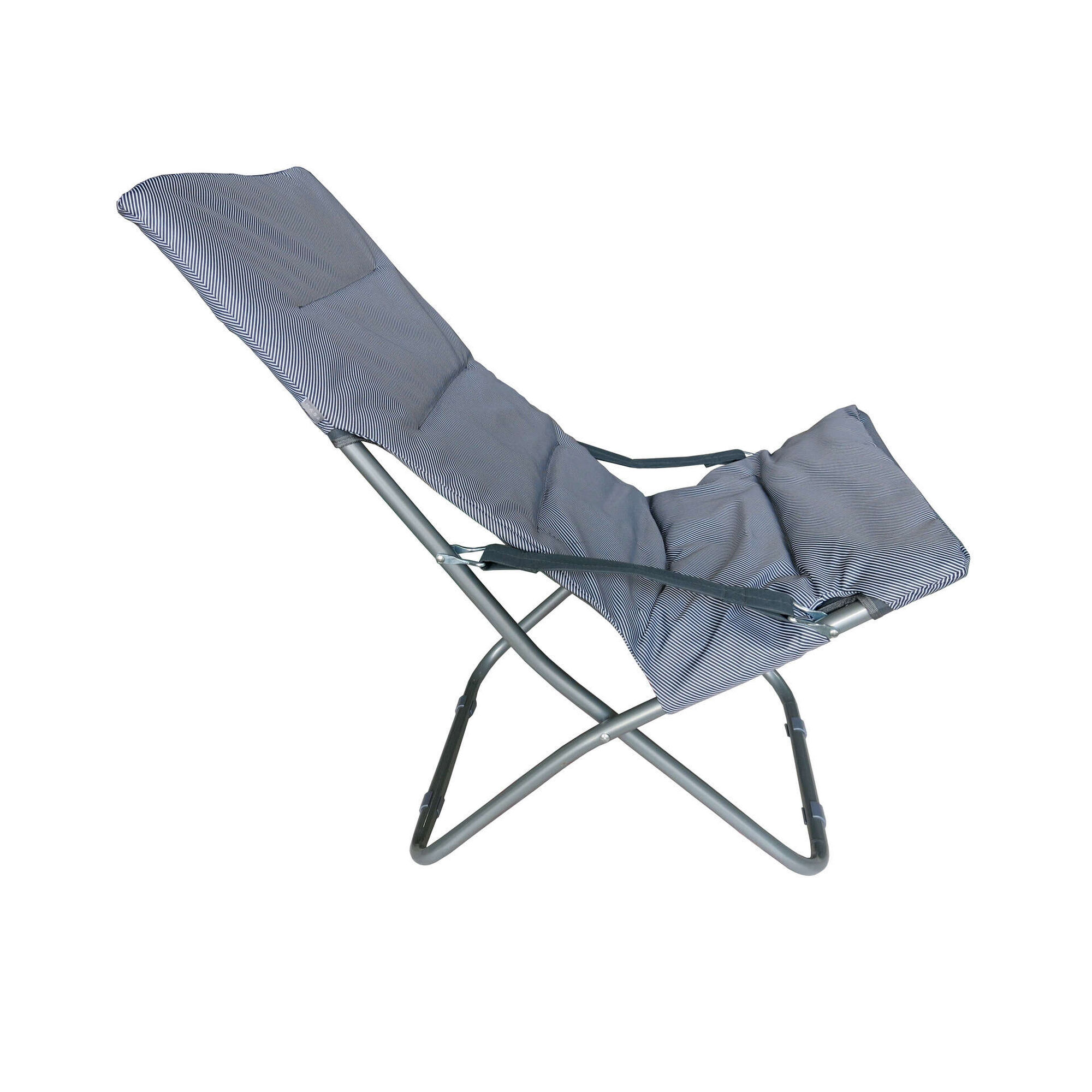 Cadeira Acolchoada Cinza Habana Kasa