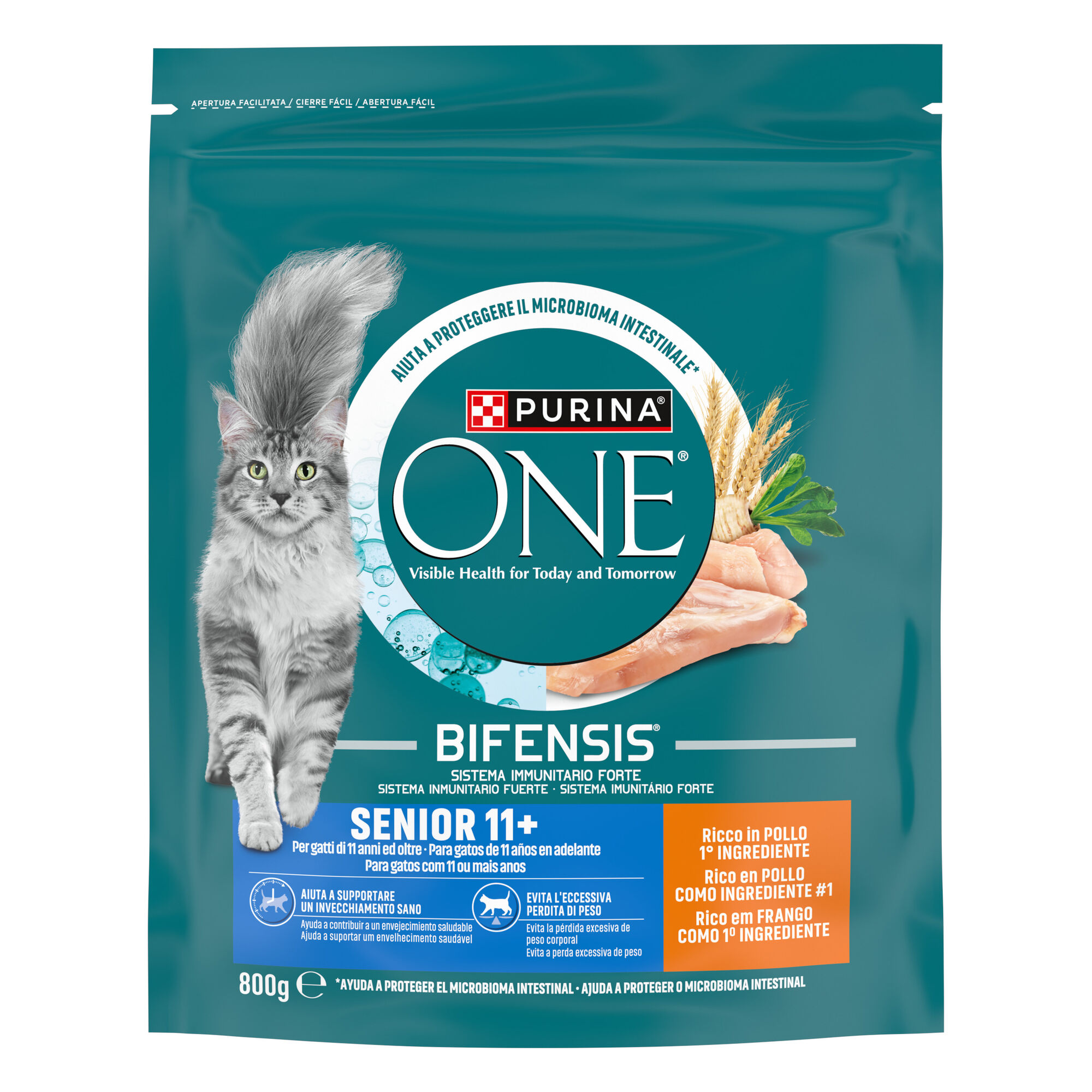 Ra&ccedil;&atilde;o para Gato S&eacute;nior Frango Purina One