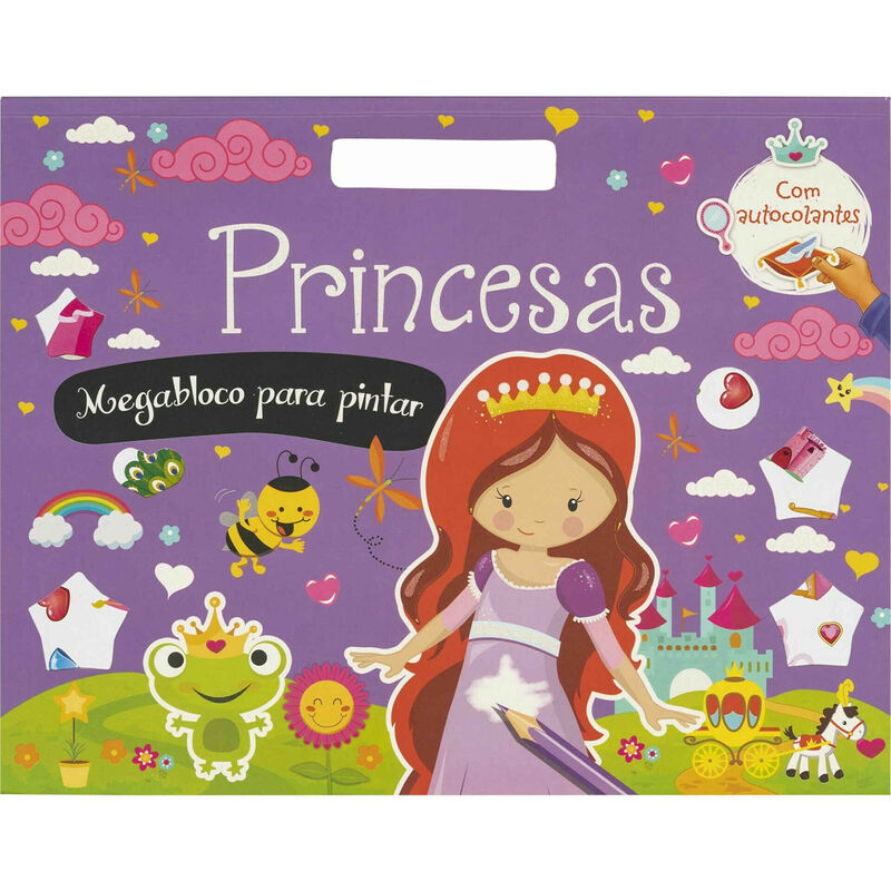 Princesas - Megabloco para Pintar com Autocolantes de Vários Autores