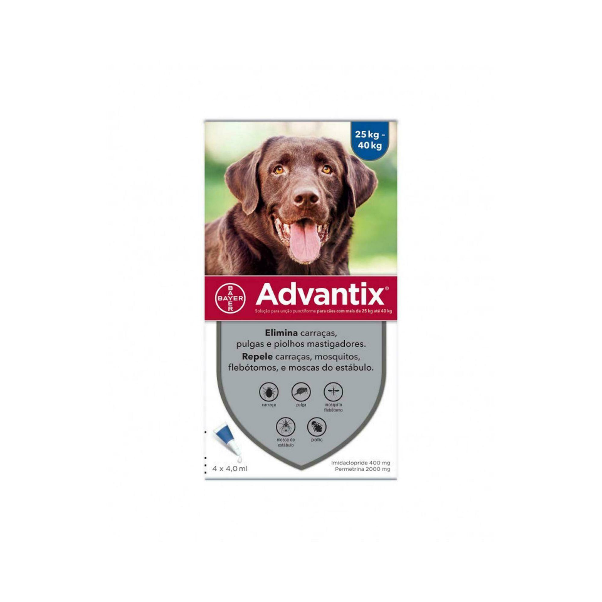 Pipeta para Cão >25kG 4*4ml Pipeta para Cão >25kG 4*4ml