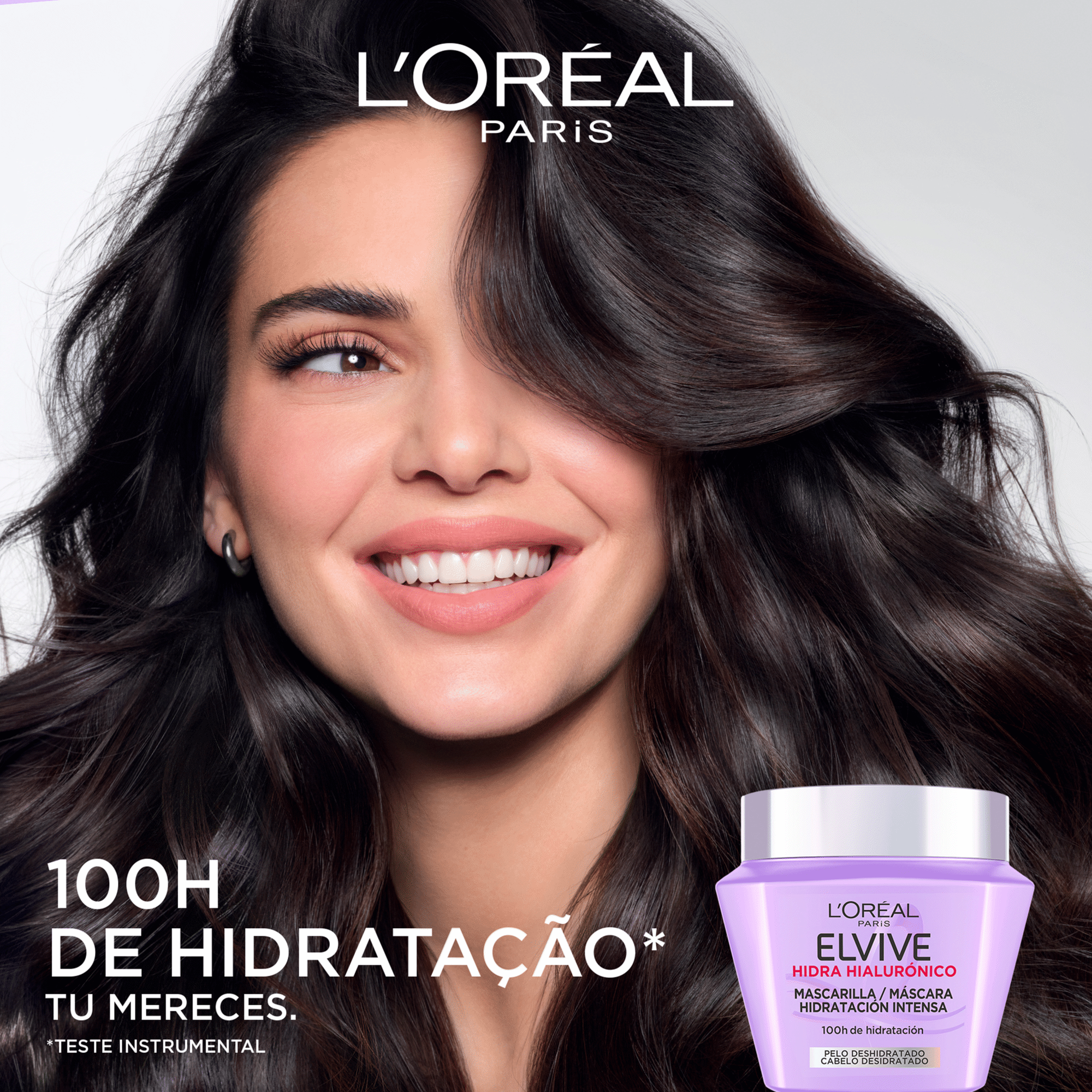 M&aacute;scara Cabelo Hidra Hialur&oacute;nico L'Or&eacute;al Paris Elvive