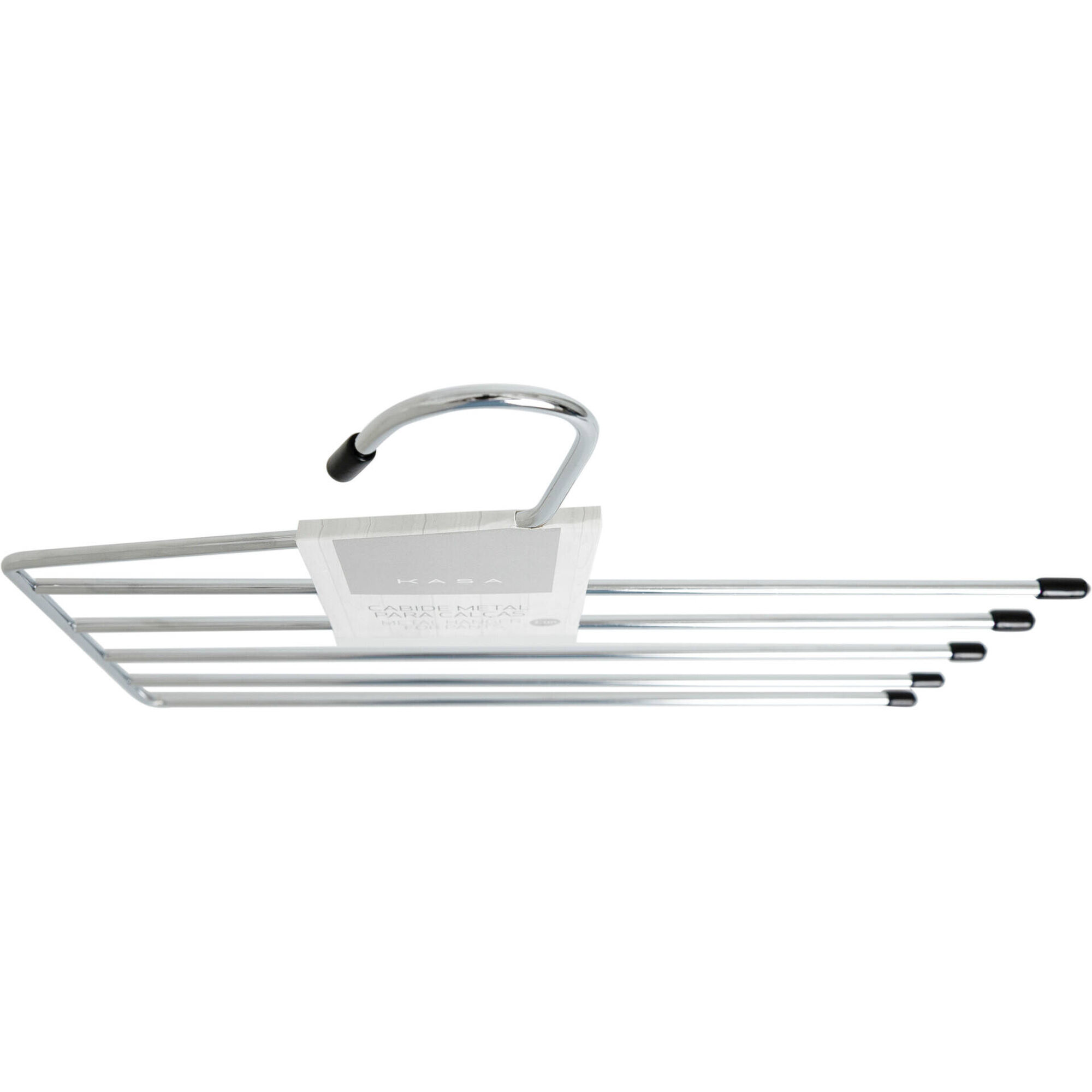 Cabide para Cal&ccedil;as 5 Suportes Metal Cinza Kasa
