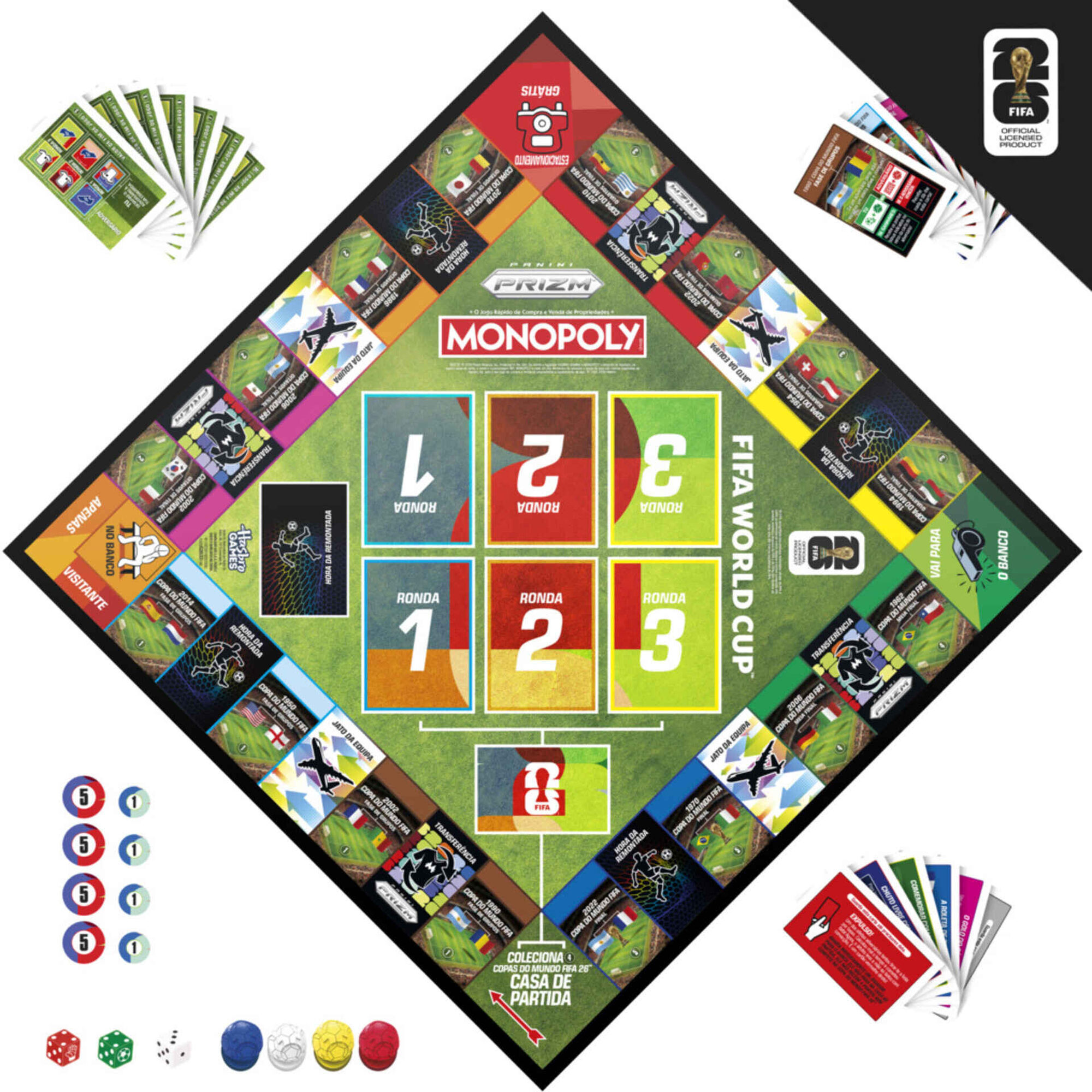 Monopoly - Jogo de Tabuleiro Panini Prizm FIFA World Cup